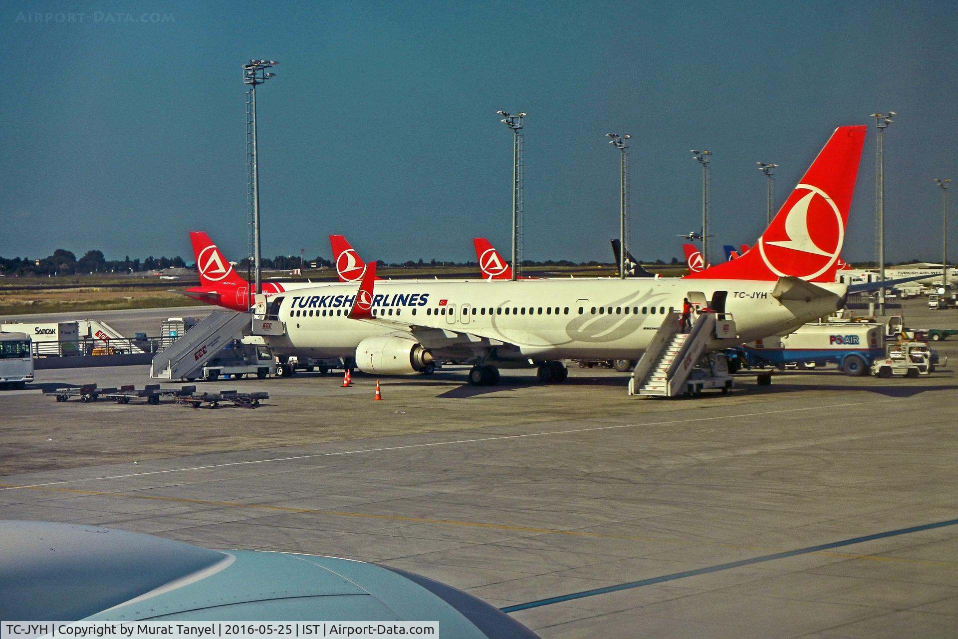 TC-JYH, 2012 Boeing 737-9F2/ER C/N 40984, Parked at Atatürk International