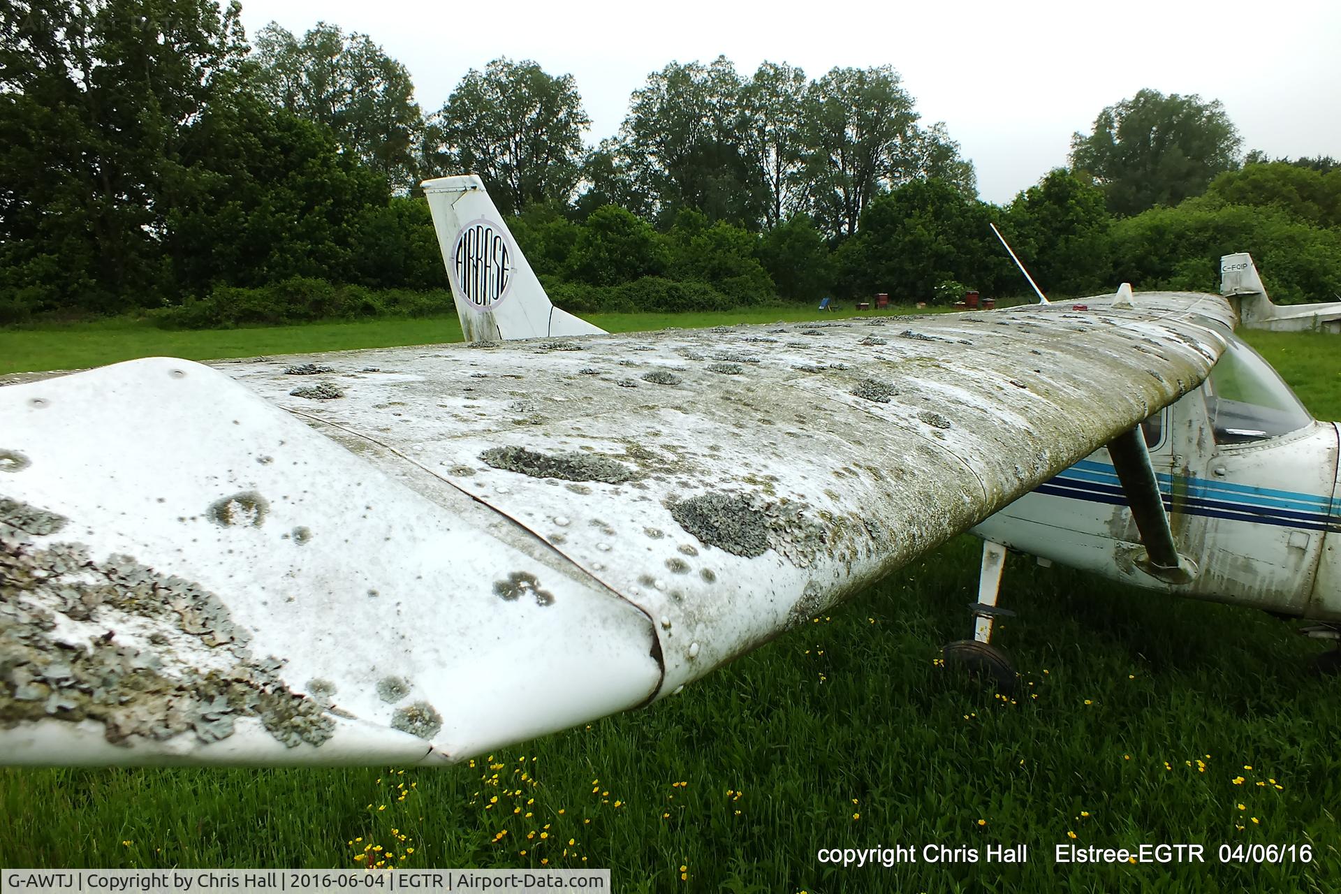 G-AWTJ, 1968 Reims F150J C/N 0419, rotting away at Elstree