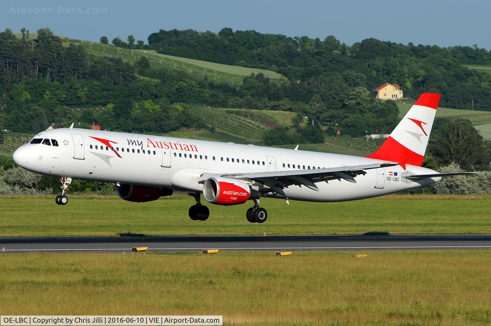 OE-LBC, 1996 Airbus A321-111 C/N 581, Austrian Airlines