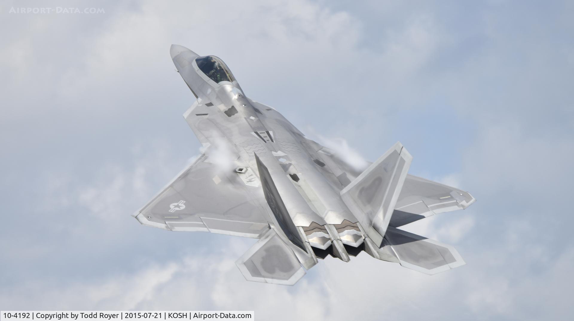 10-4192, 2010 Lockheed Martin F-22A Raptor C/N 4192, Airventure 2015
