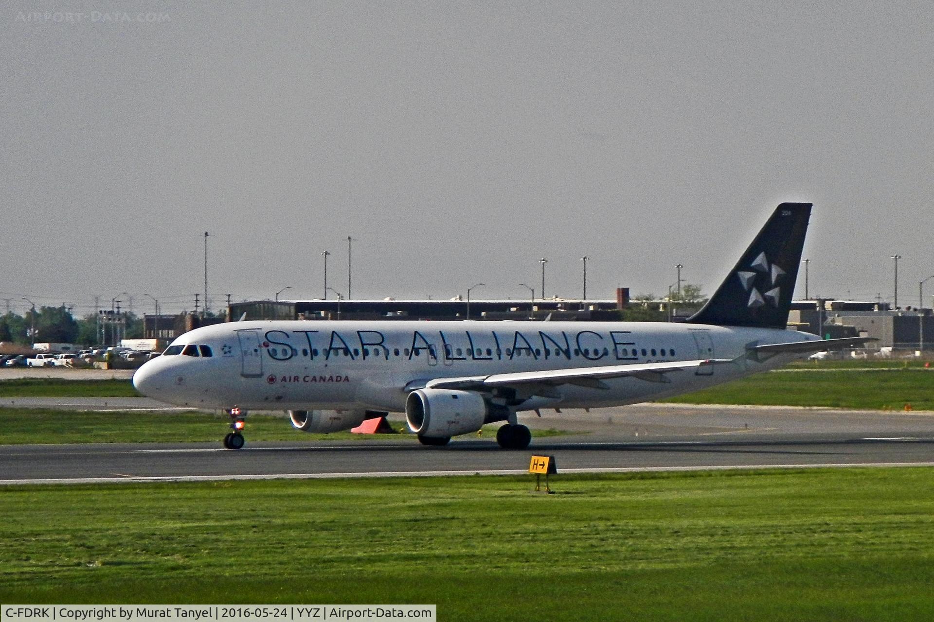 C-FDRK, 1990 Airbus A320-211 C/N 084, Having landed at Pearson International