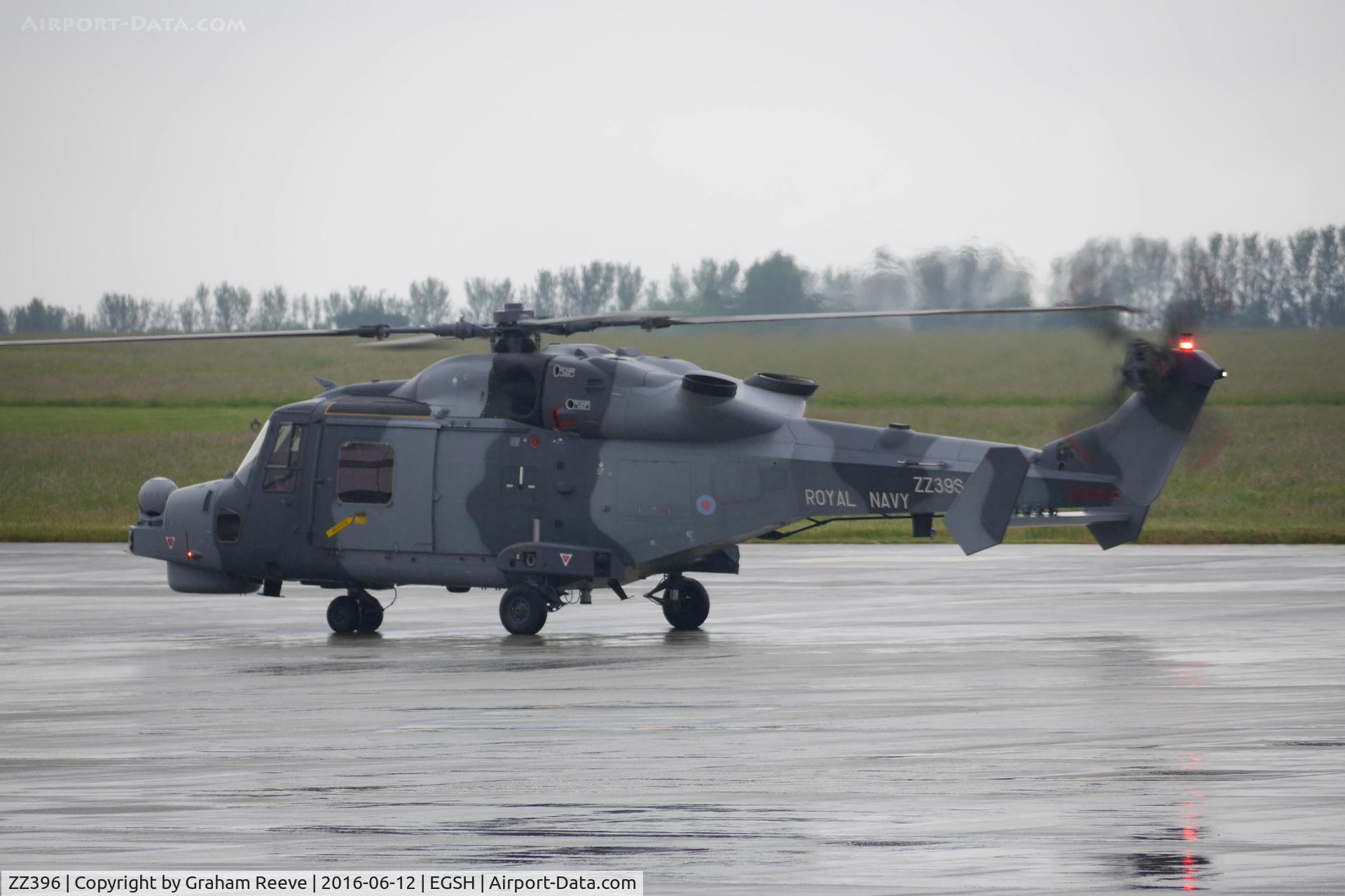 ZZ396, 2012 AgustaWestland AW-159 Wildcat HMA.2 C/N 481, On the ground at Norwich.