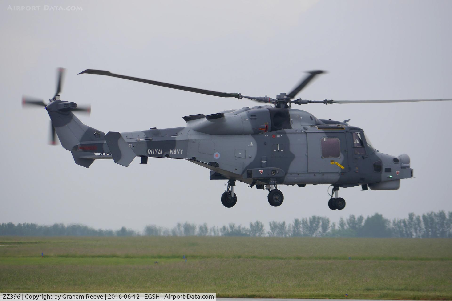 ZZ396, 2012 AgustaWestland AW-159 Wildcat HMA.2 C/N 481, Departing on a wet afternoon.