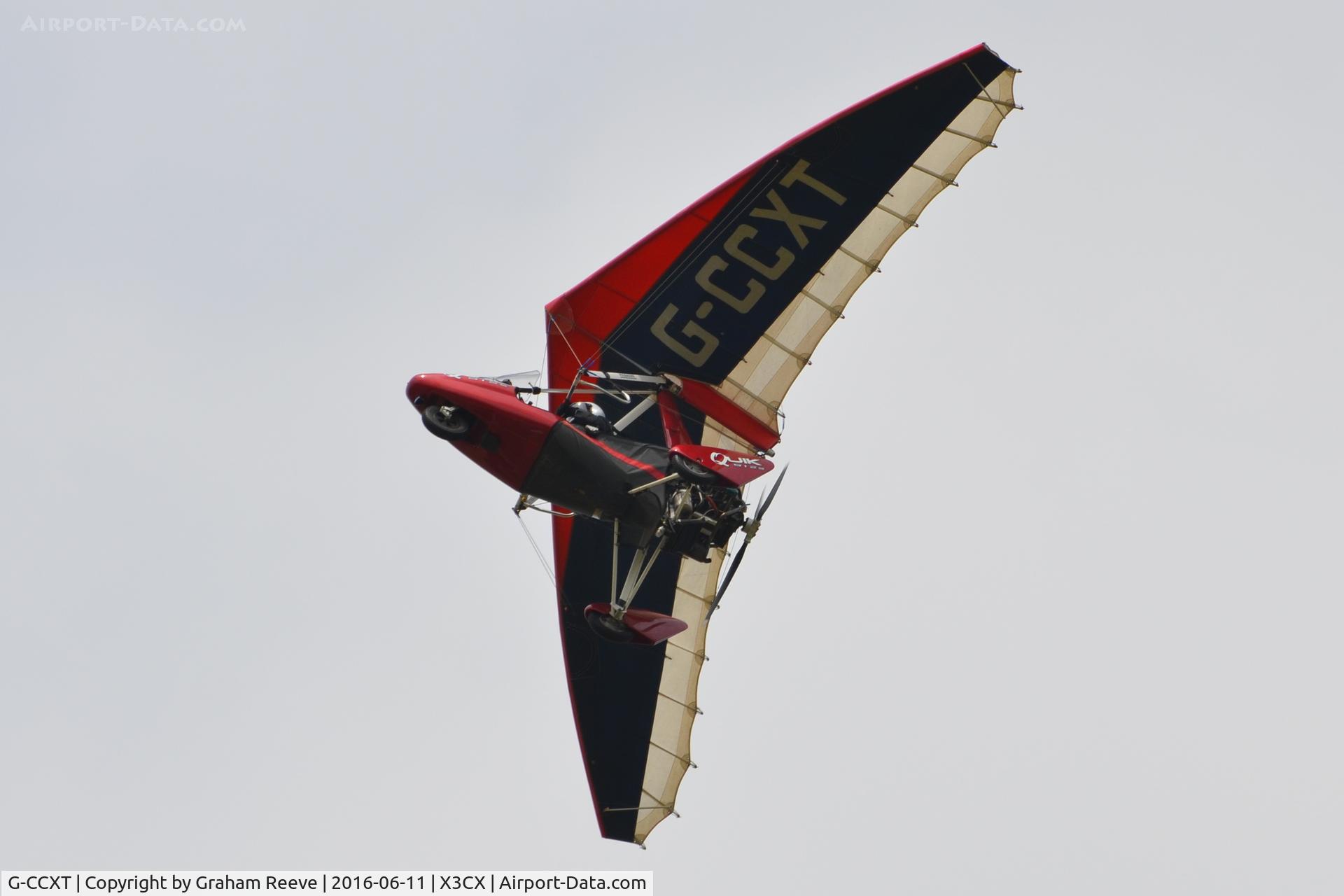 G-CCXT, 2004 Mainair Pegasus Quik C/N 8046, Over head at Northrepps.