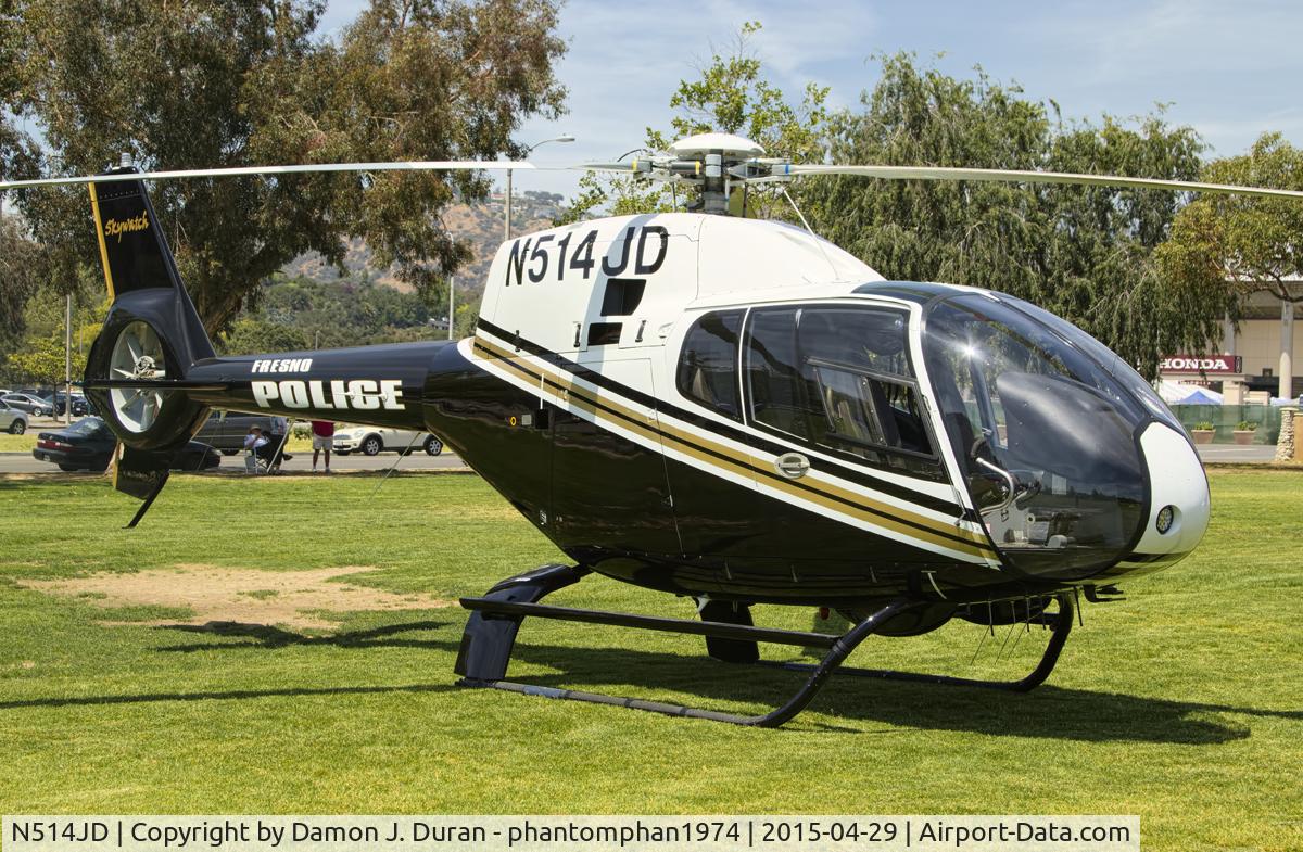 N514JD, 2002 Eurocopter EC-120B Colibri C/N 1309, Attending the Pasadena PD training seminar at the Rose Bowl