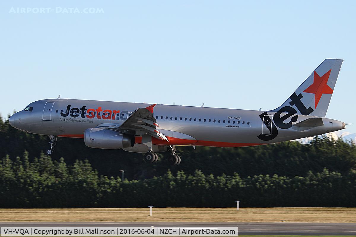 VH-VQA, 2009 Airbus A320-232 C/N 3783, JQ229 from AKL