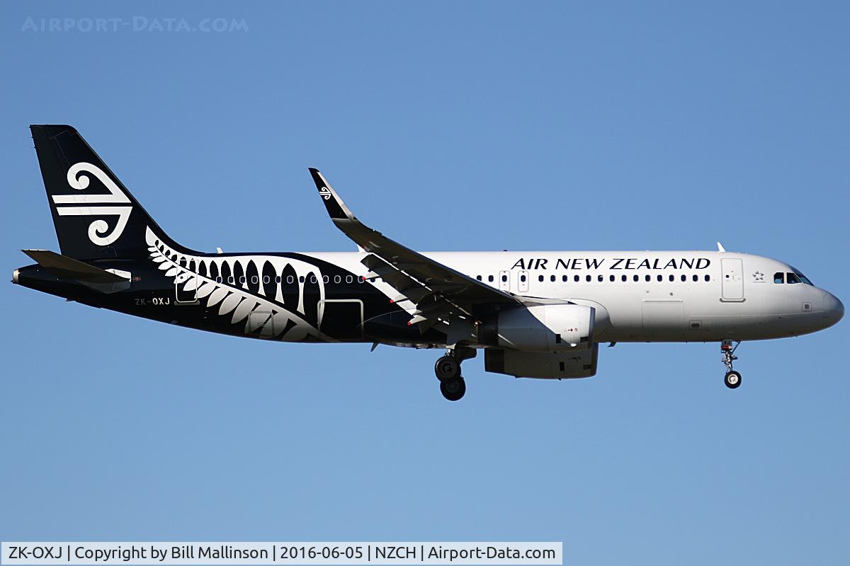 ZK-OXJ, 2015 Airbus A320-232 C/N 6694, NZ525 from AKL