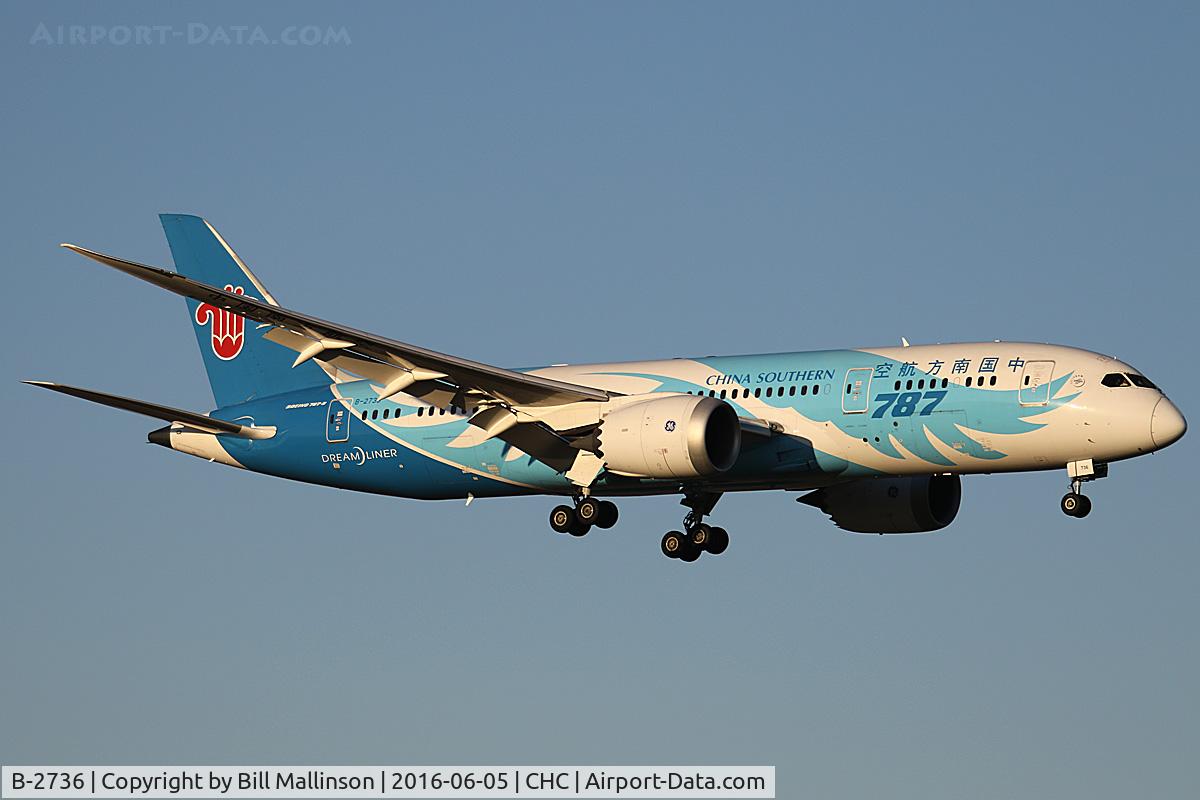 B-2736, 2013 Boeing 787-8 Dreamliner C/N 34929, CZ617 from CAN