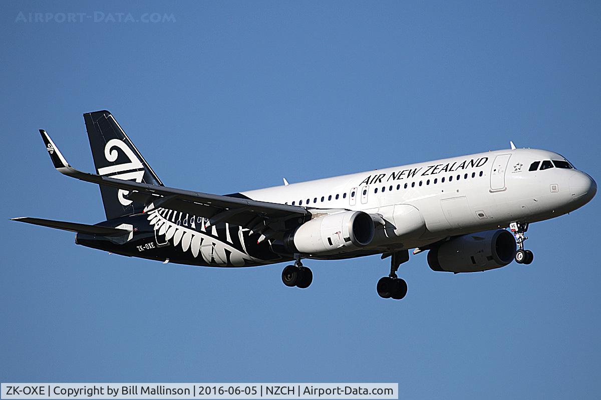 ZK-OXE, 2014 Airbus A320-232 C/N 5993, NZ527 from AKL