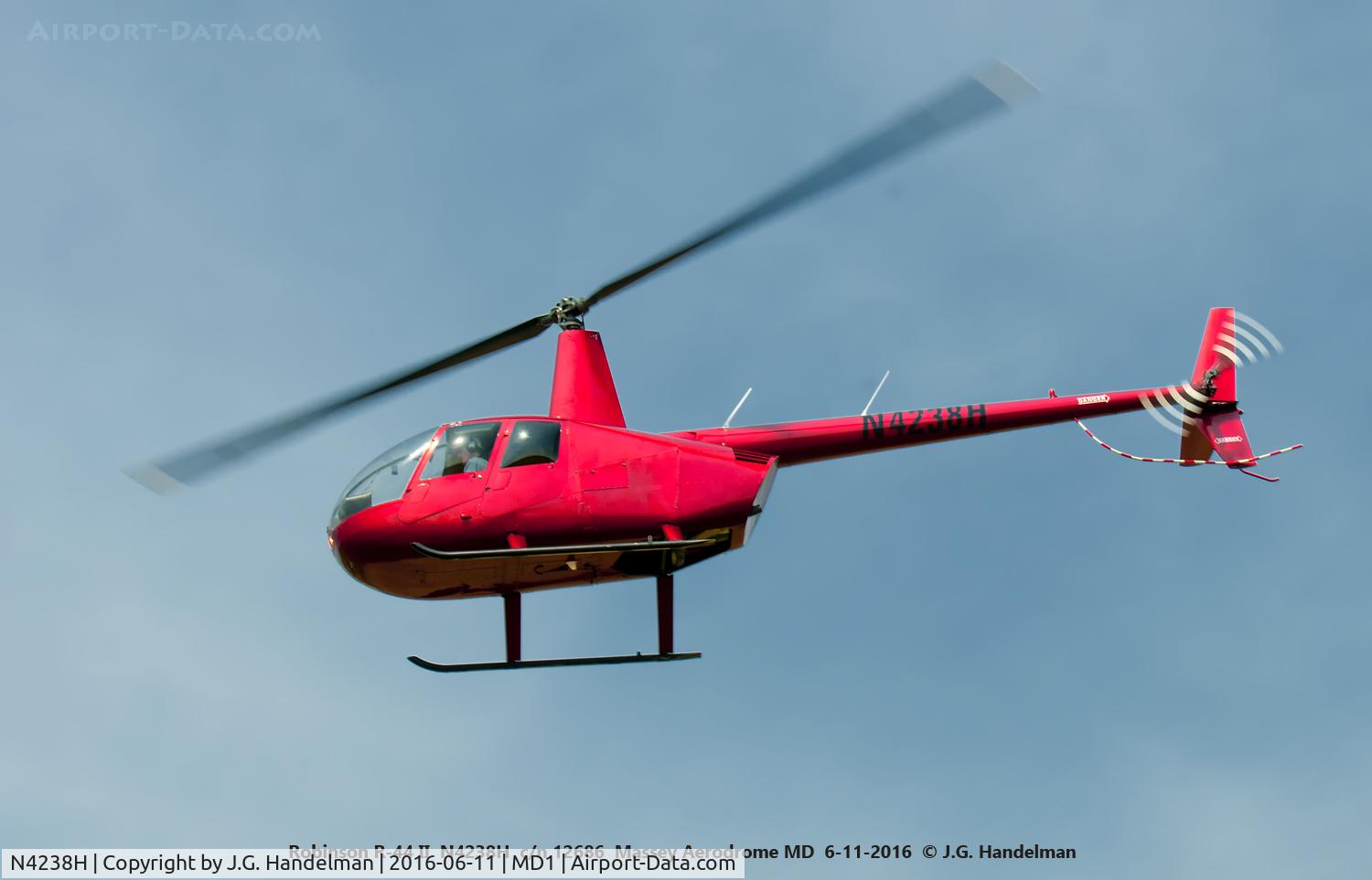 N4238H, Robinson R44 II C/N 12686, Over flight.