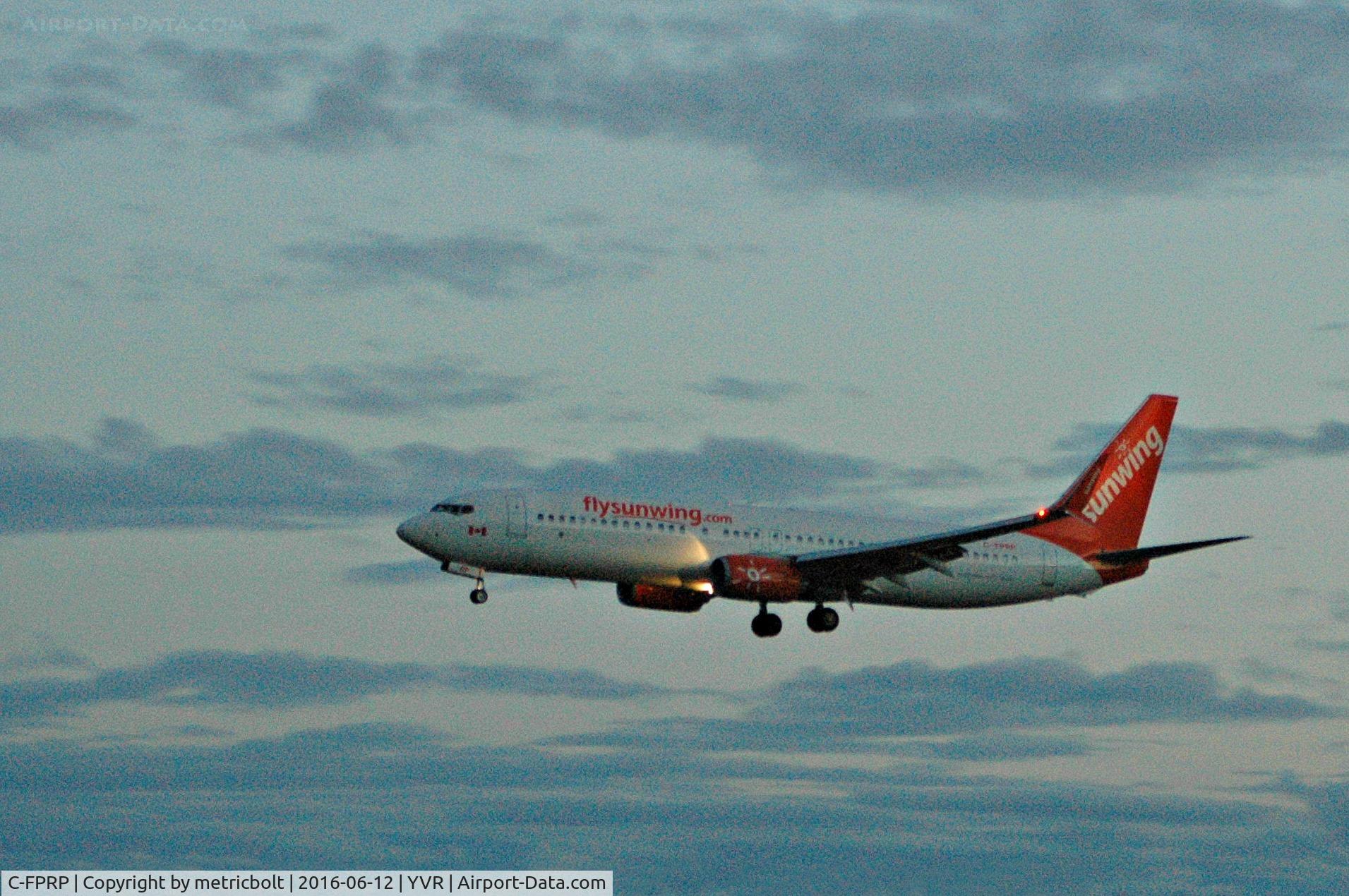 C-FPRP, 2015 Boeing 737-8FH C/N 39959, Arrival from Cancun