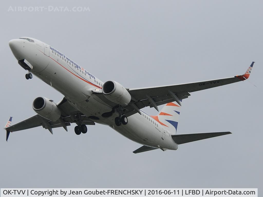 OK-TVV, 2012 Boeing 737-86N C/N 38027, SmartWings (Travel Service)QS2423 landing 23 from Olbia airport