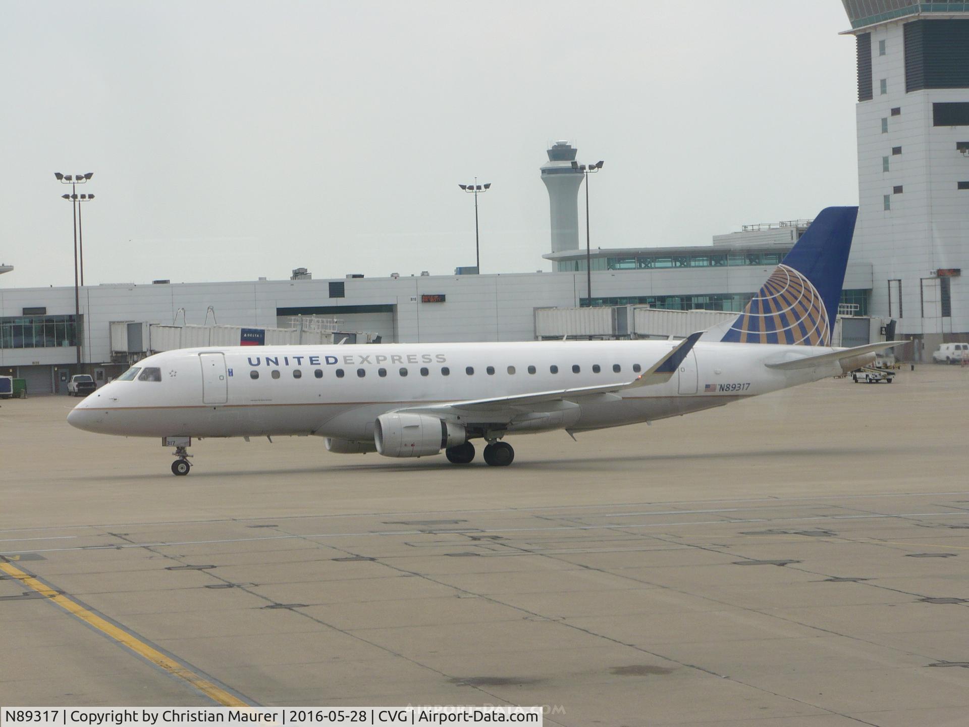 N89317, 2014 Embraer 175LR (ERJ-170-200LR) C/N 17000442, Mesa Airlines ERJ175