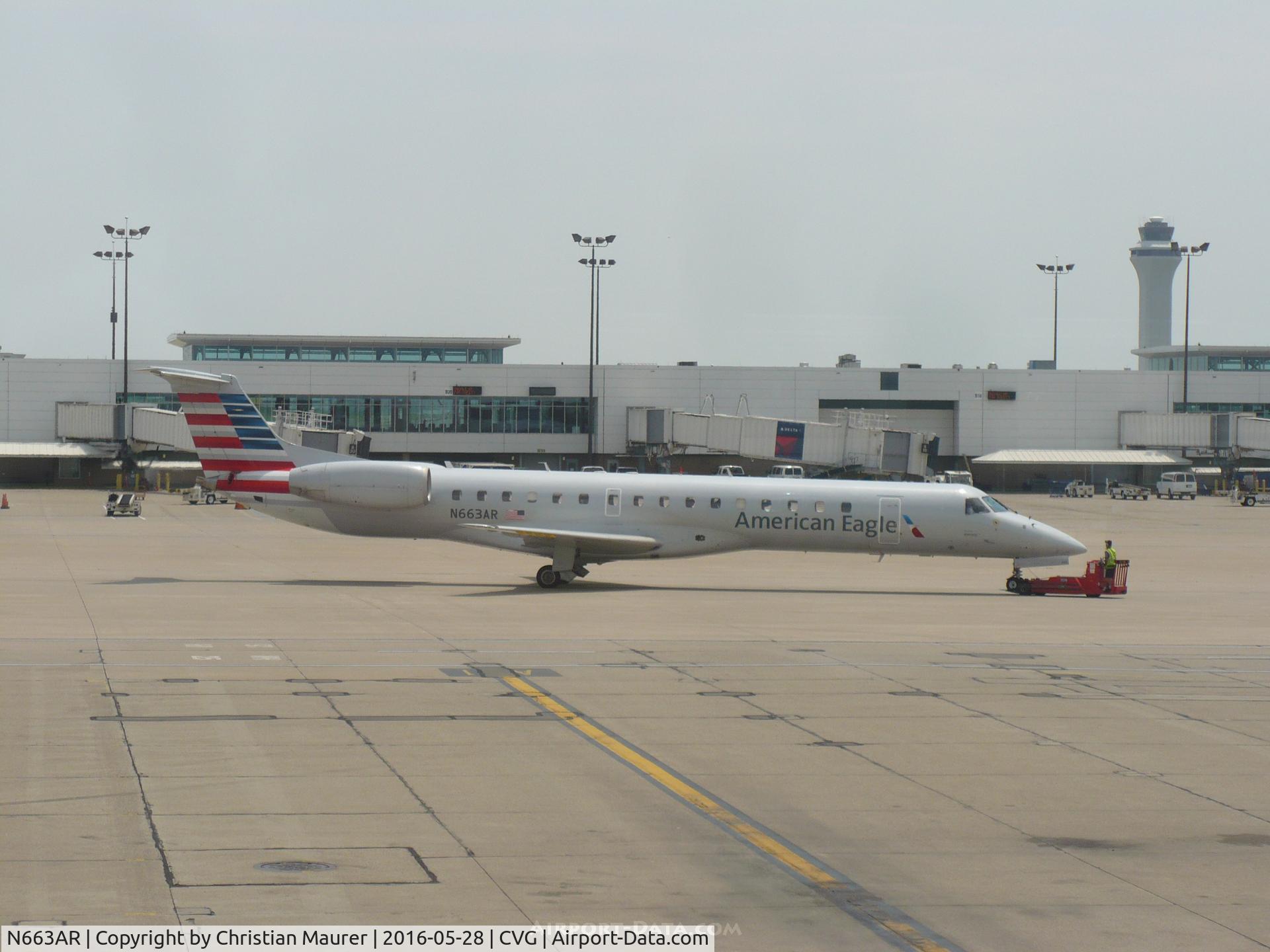 N663AR, 2004 Embraer ERJ-145LR (EMB-145LR) C/N 145778, Eagle ERJ-145 On Tow