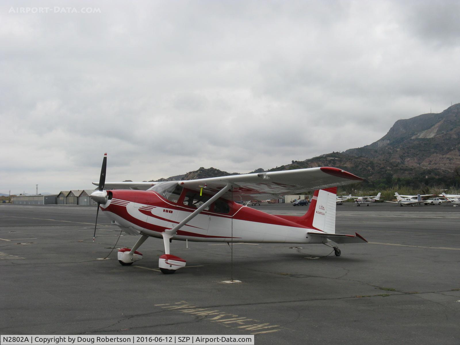 N2802A, 1953 Cessna 180 C/N 30002, 1953 Cessna 180, Continental O-470 225 Hp