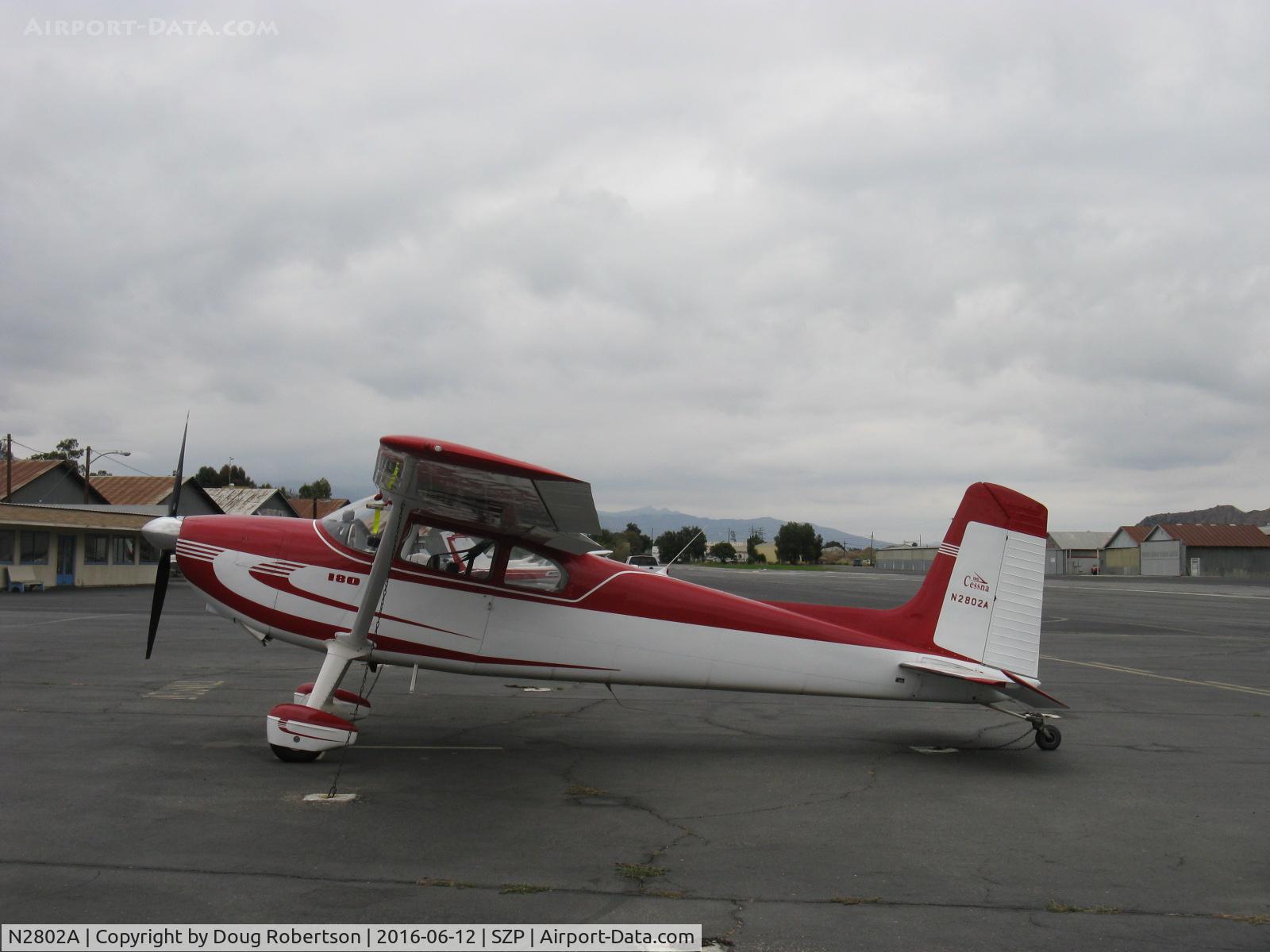 N2802A, 1953 Cessna 180 C/N 30002, 1953 Cessna 180, Continental O-470-A 225 Hp
