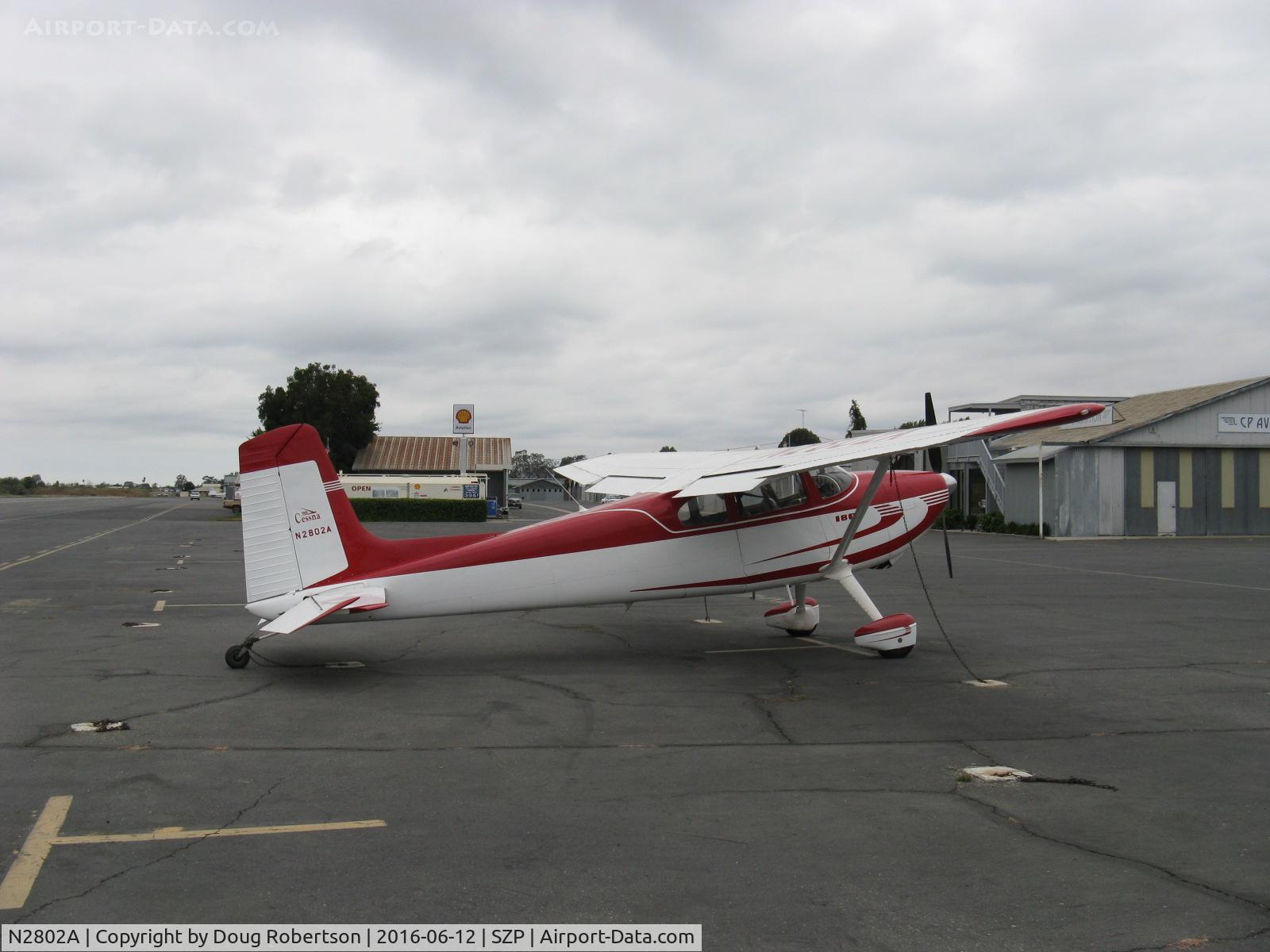 N2802A, 1953 Cessna 180 C/N 30002, 1953 Cessna 180, Continental O-470-A 225 Hp, CS prop, this popular workhorse would not be called SKYWAGON until the 1969 model year. February, 1953 is first date/year of 180 production.