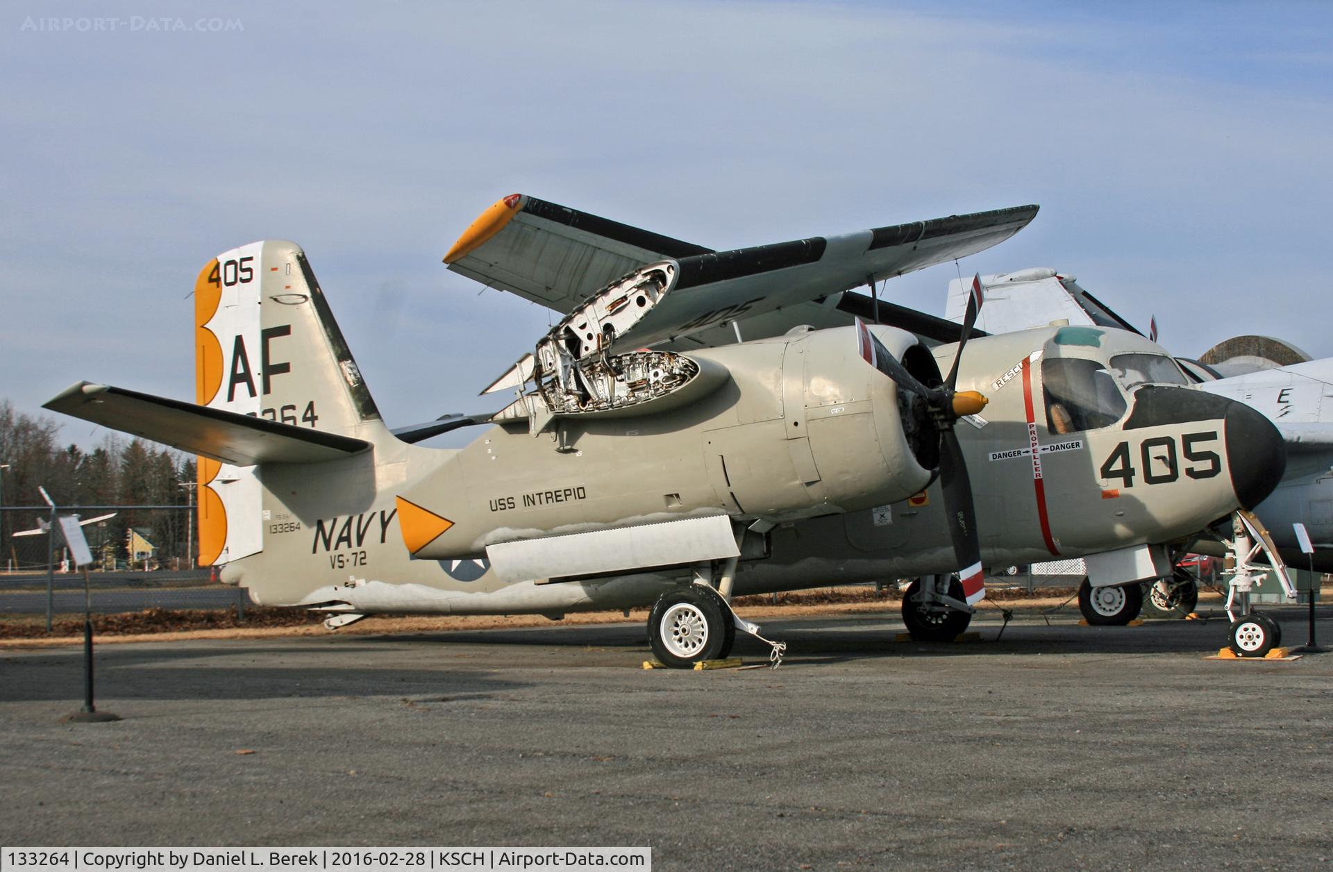 133264, Grumman TS-2A Tracker C/N 235, Formerly aboard the USS Intrepid, this Tracker has a new home at the Empire State Aerosciences Museum.