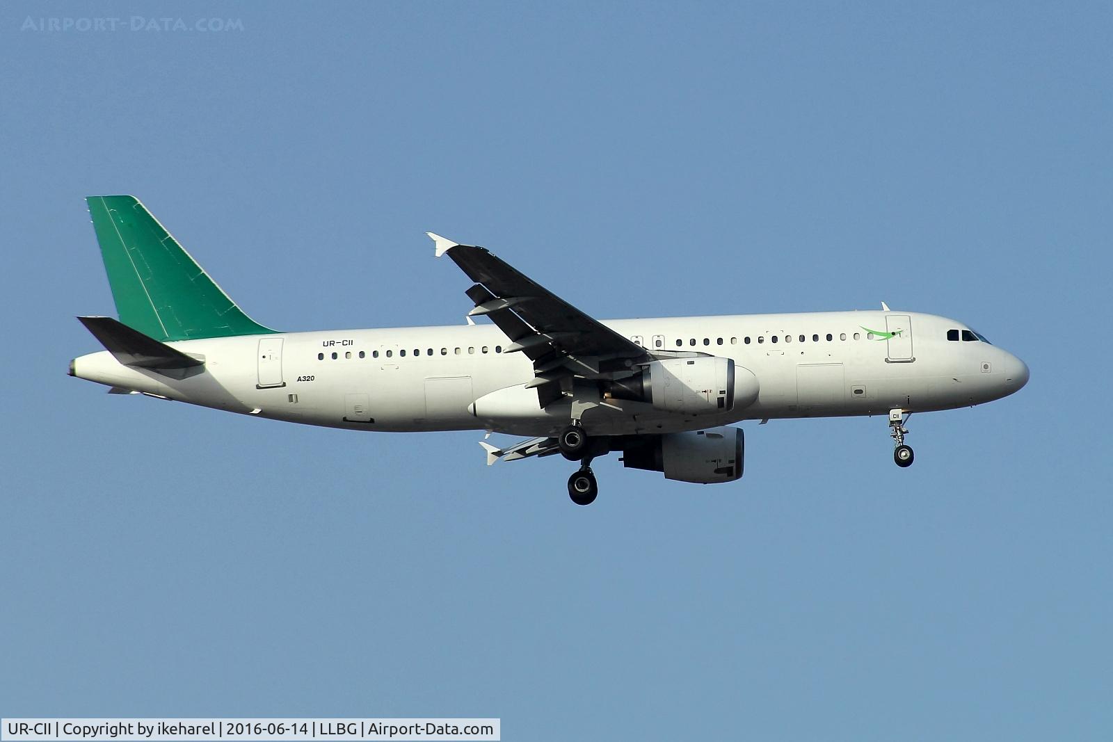 UR-CII, 1994 Airbus A320-212 C/N 466, Dart flight from Kiev upon a morning landing to runway 30.