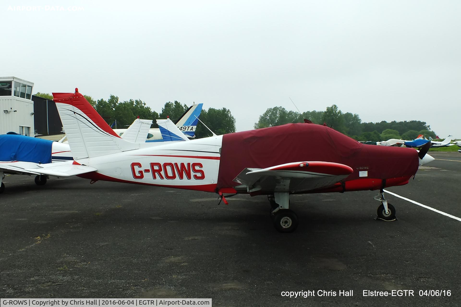 G-ROWS, 1976 Piper PA-28-151 Cherokee Warrior C/N 28-7715296, at Elstree