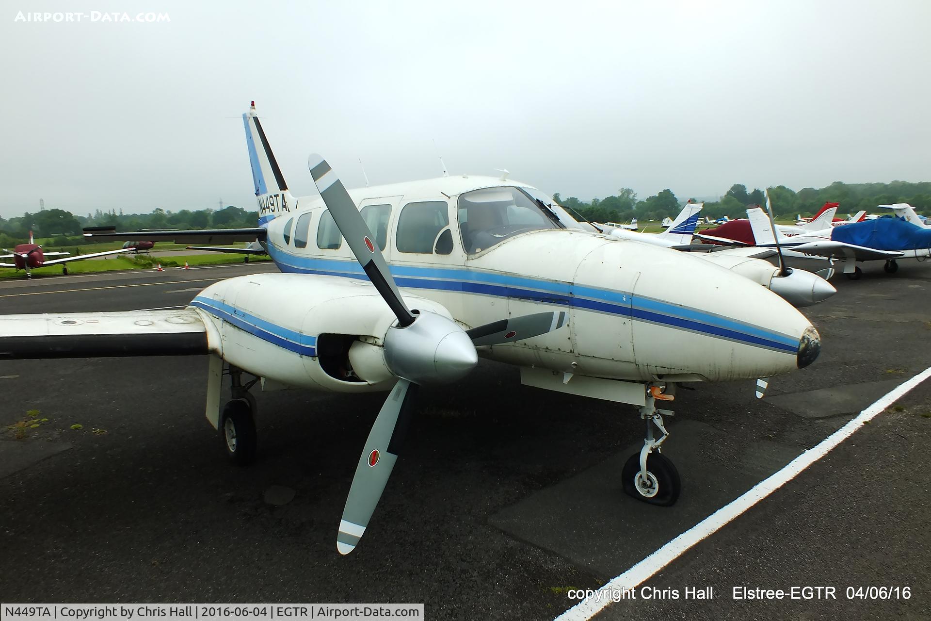 N449TA, Piper PA-31-310 Navajo Navajo C/N 31-480, at Elstree