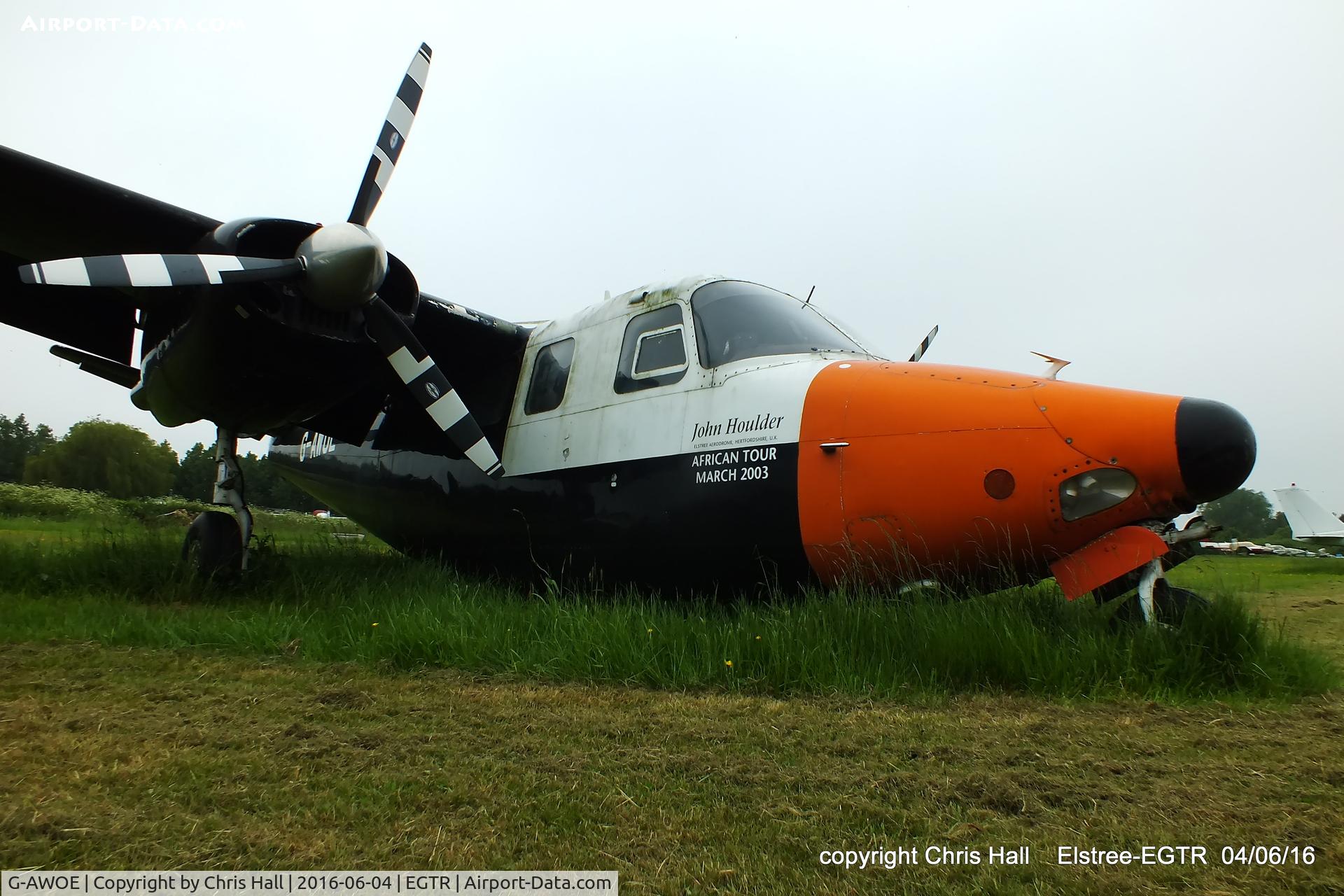 G-AWOE, 1959 Aero Commander 680E Commander C/N 680E-753-41, at Elstree