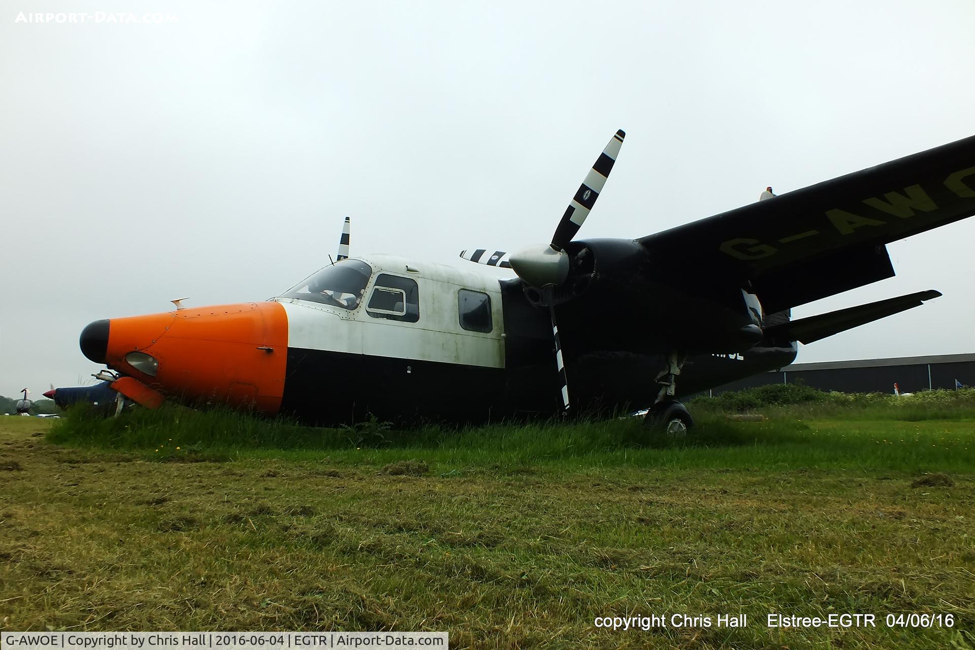 G-AWOE, 1959 Aero Commander 680E Commander C/N 680E-753-41, at Elstree