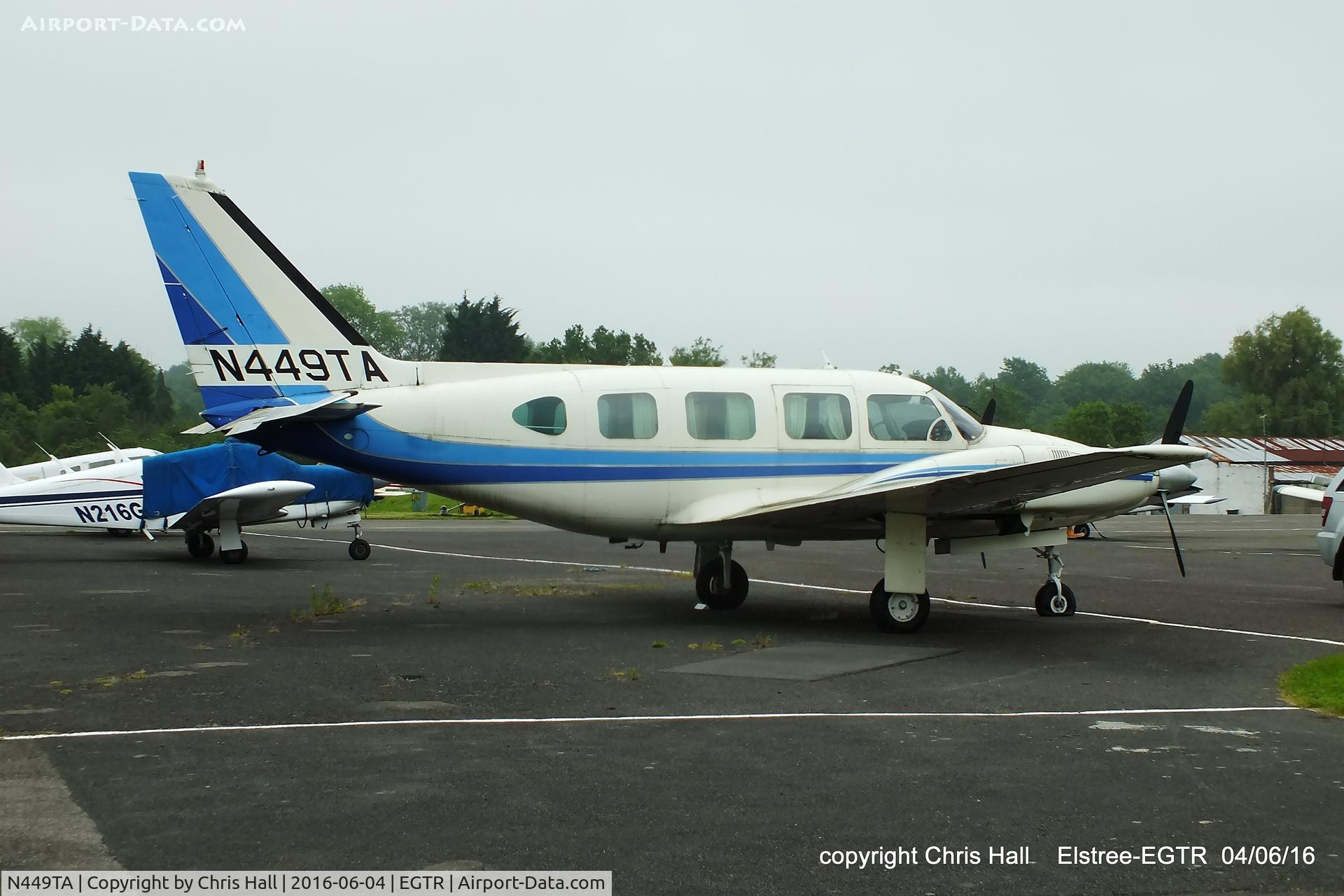 N449TA, Piper PA-31-310 Navajo Navajo C/N 31-480, at Elstree