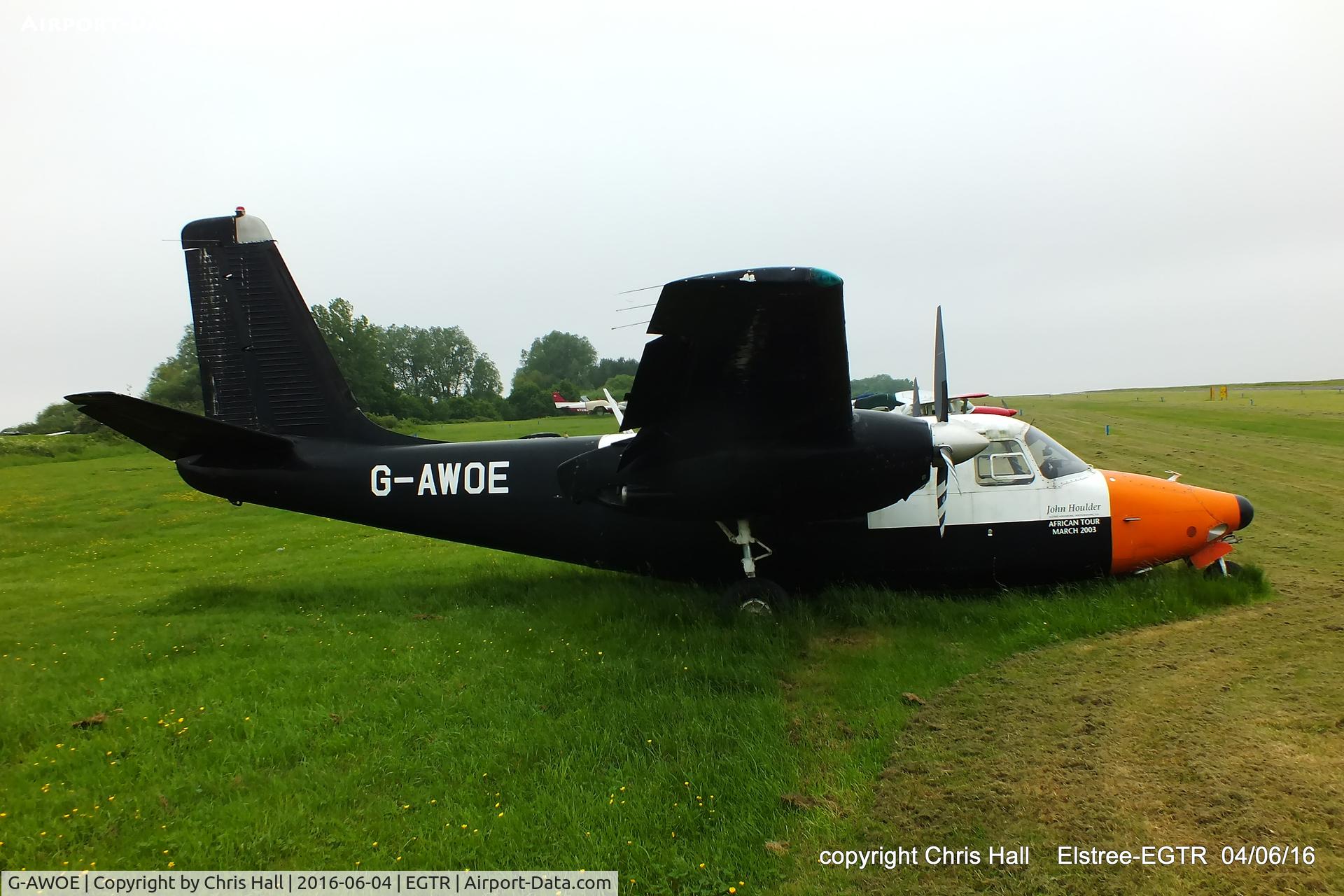 G-AWOE, 1959 Aero Commander 680E Commander C/N 680E-753-41, at Elstree