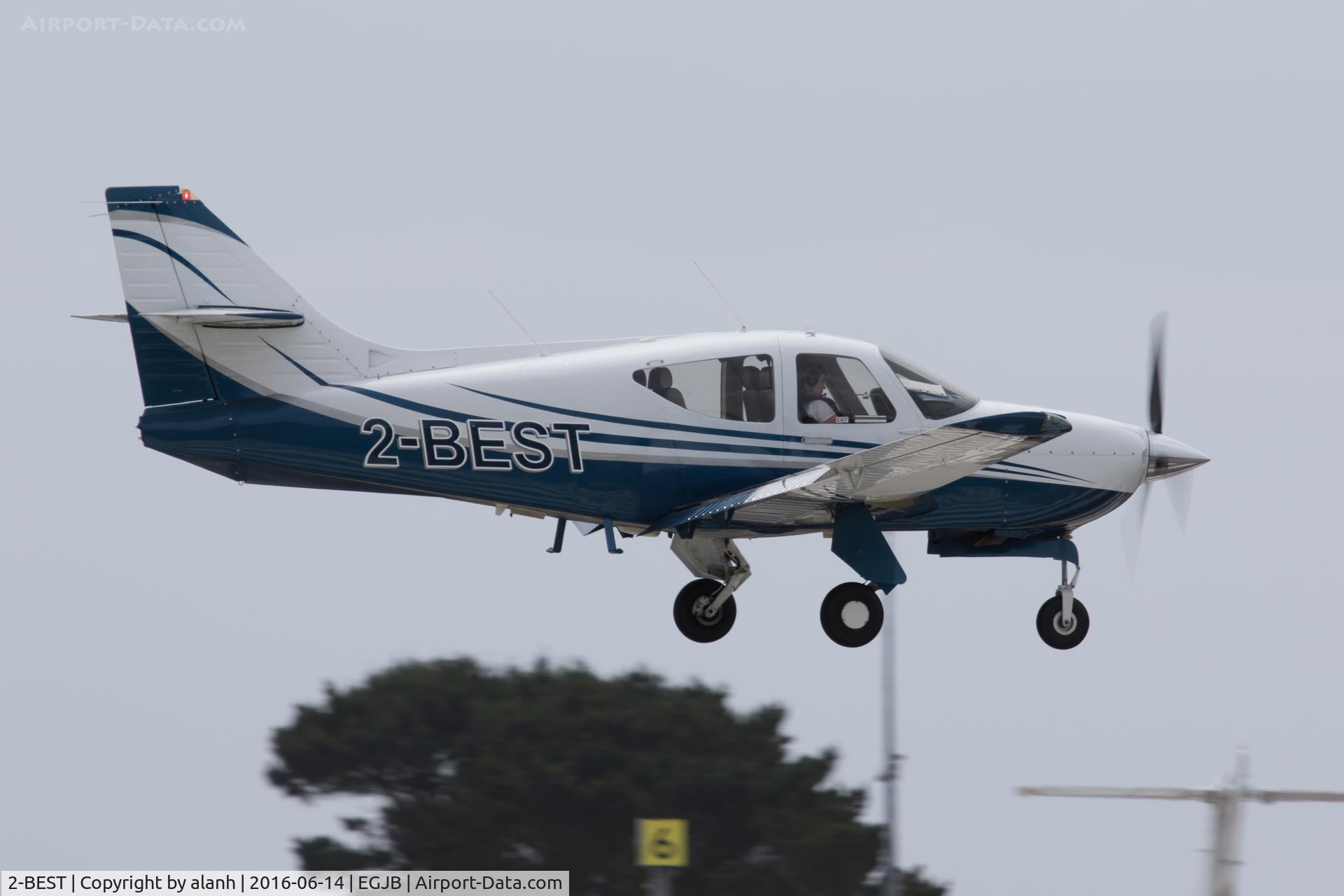 2-BEST, 1996 Rockwell Commander 114B C/N 14636, Landing in Guernsey