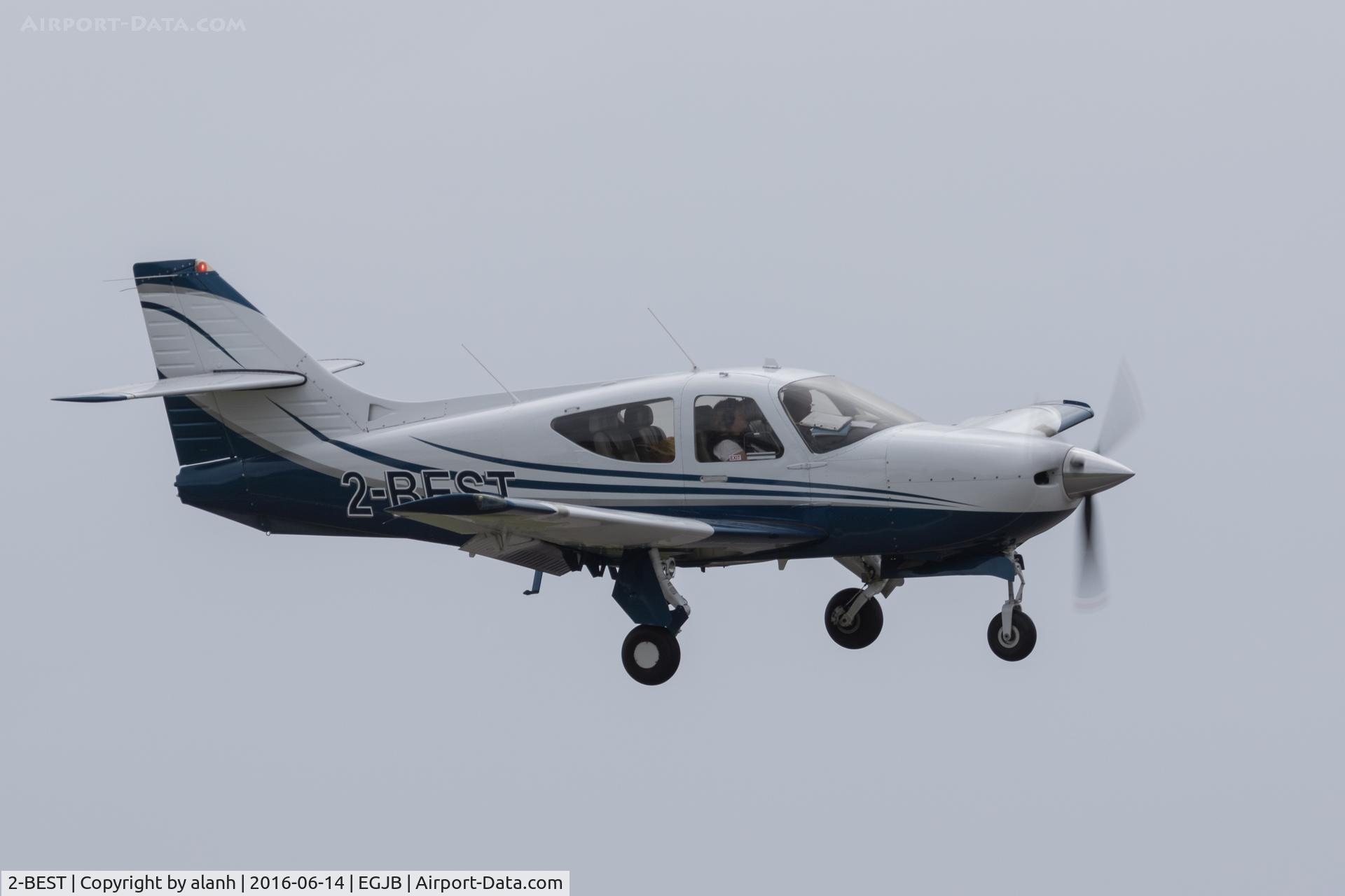 2-BEST, 1996 Rockwell Commander 114B C/N 14636, Landing in Guernsey