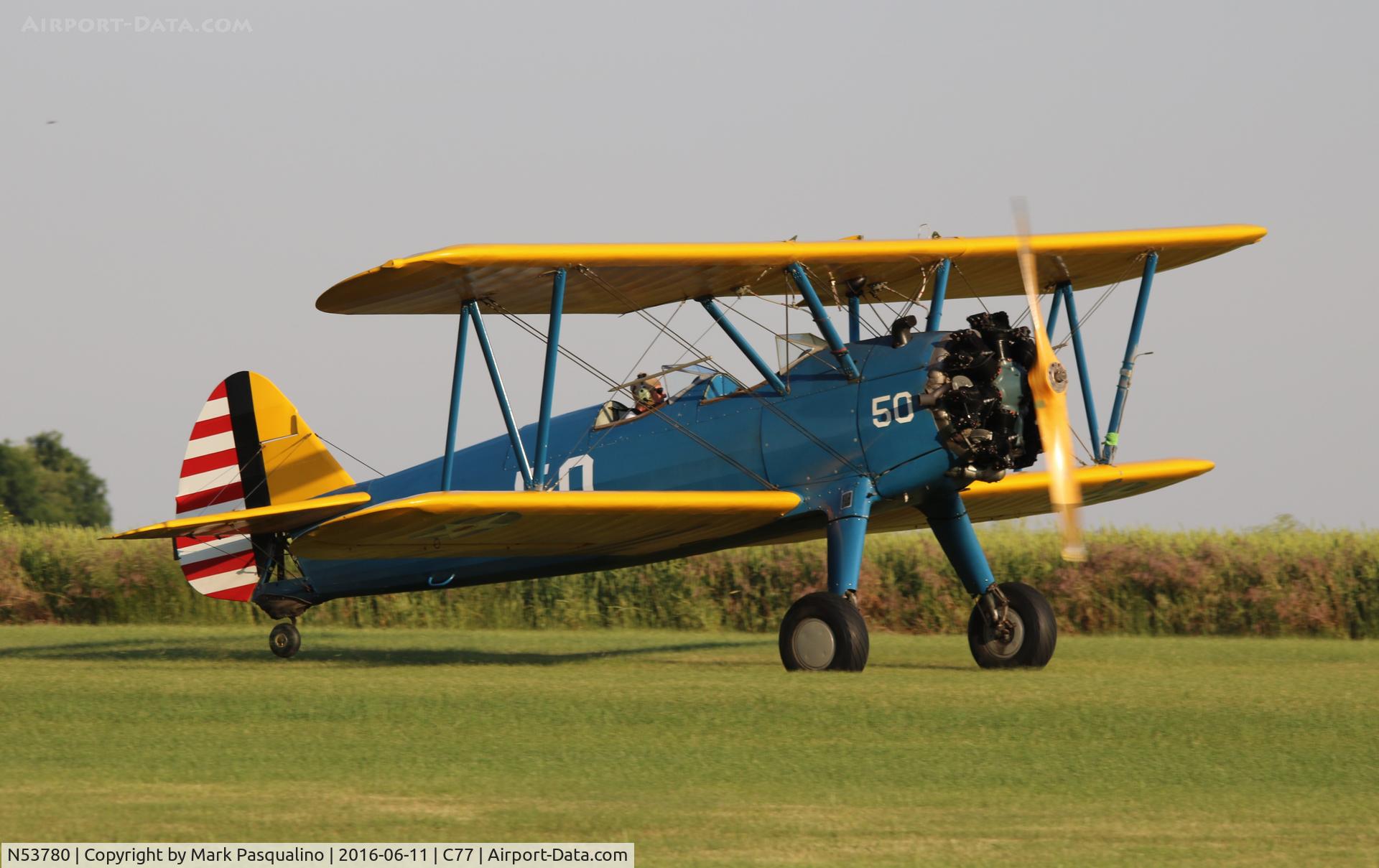N53780, 1942 Boeing A75N1(PT17) C/N 75-3122, Stearman