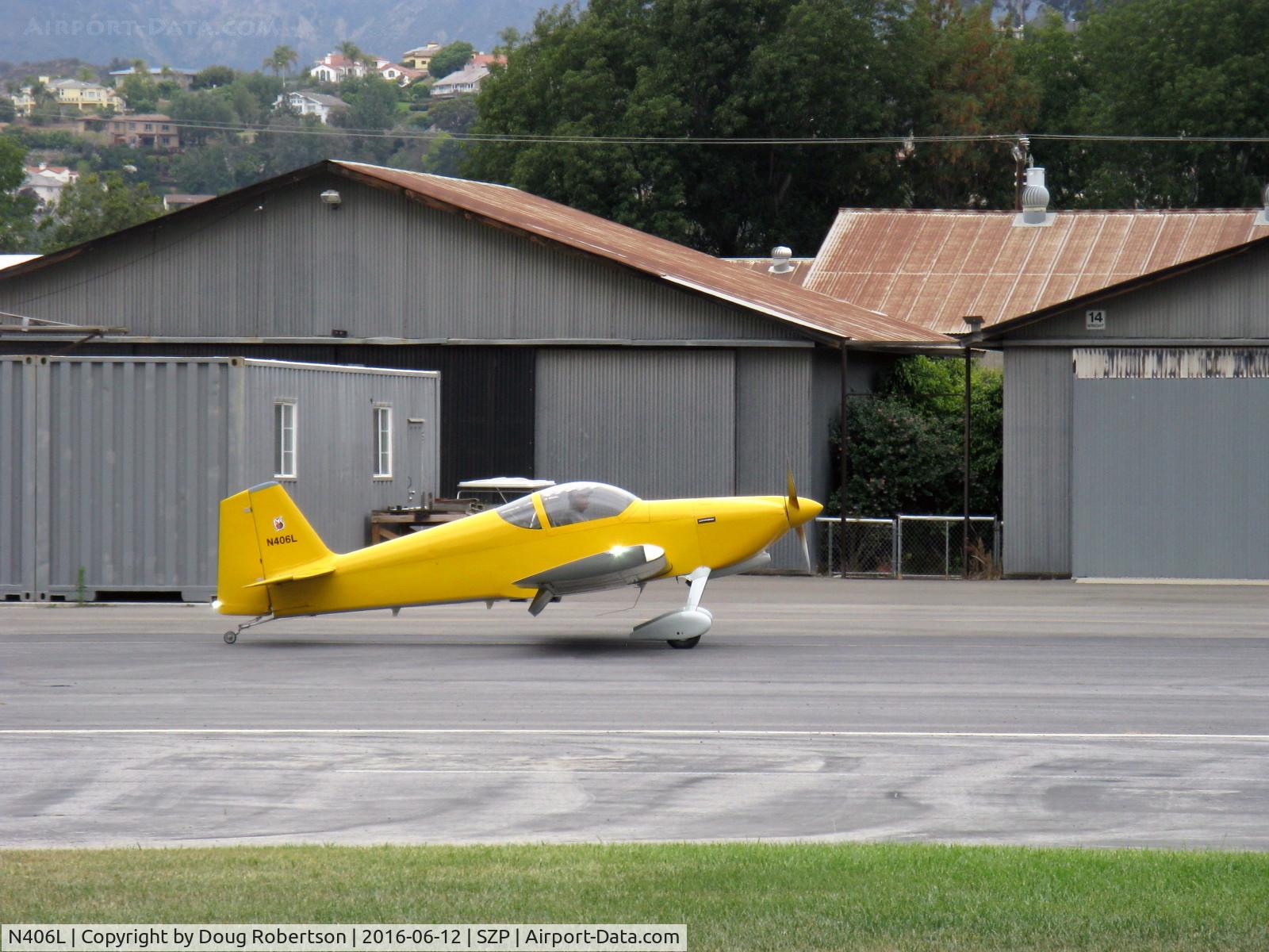 N406L, 2008 Vans RV-6 C/N 936, Provo PROVO 6, Lycoming O-320 160 Hp, taxi