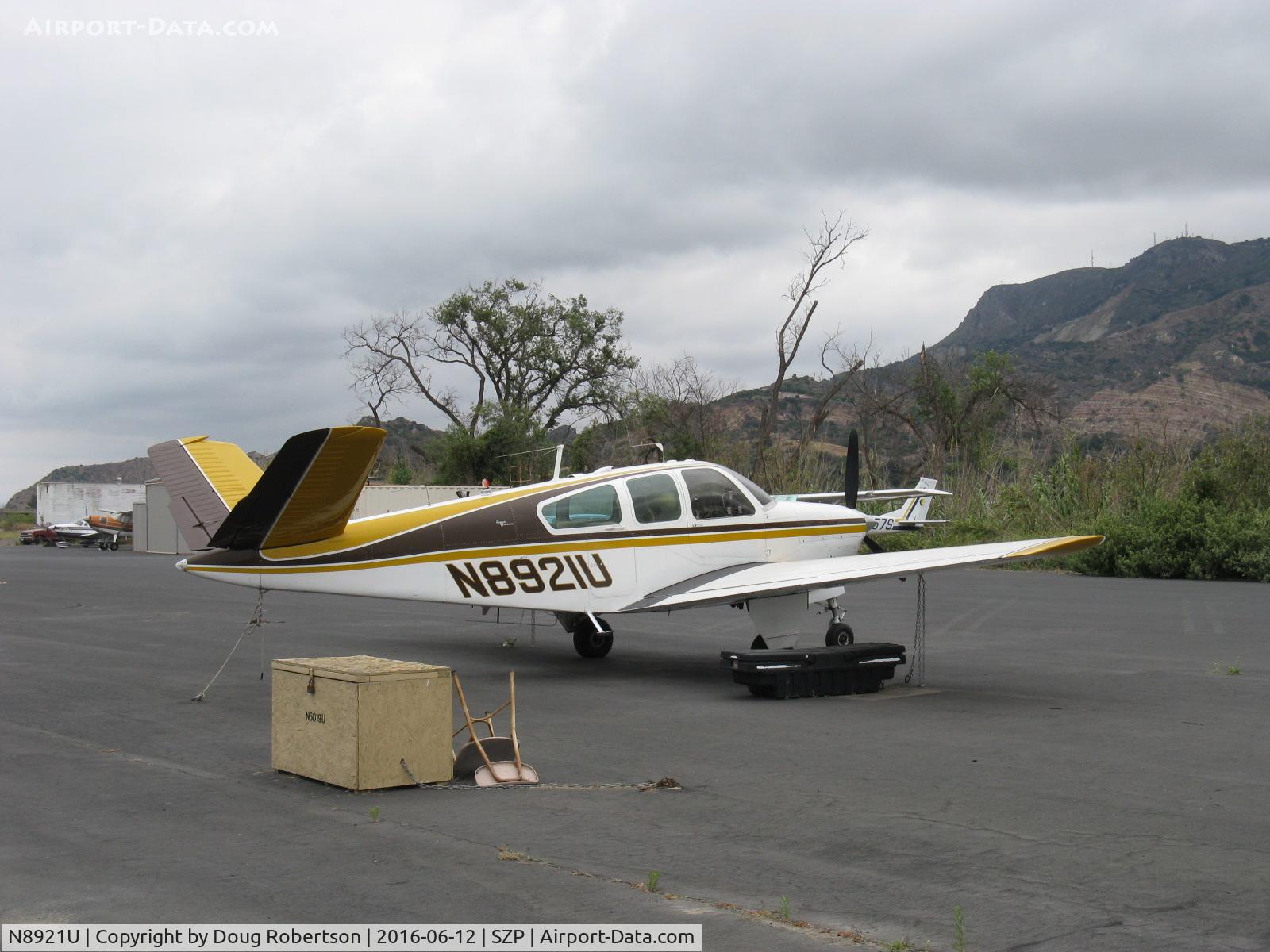 N8921U, 1965 Beech S35 Bonanza C/N D-7911, 1965 Beech S35 BONANZA, Continental IO-520-B 285 Hp