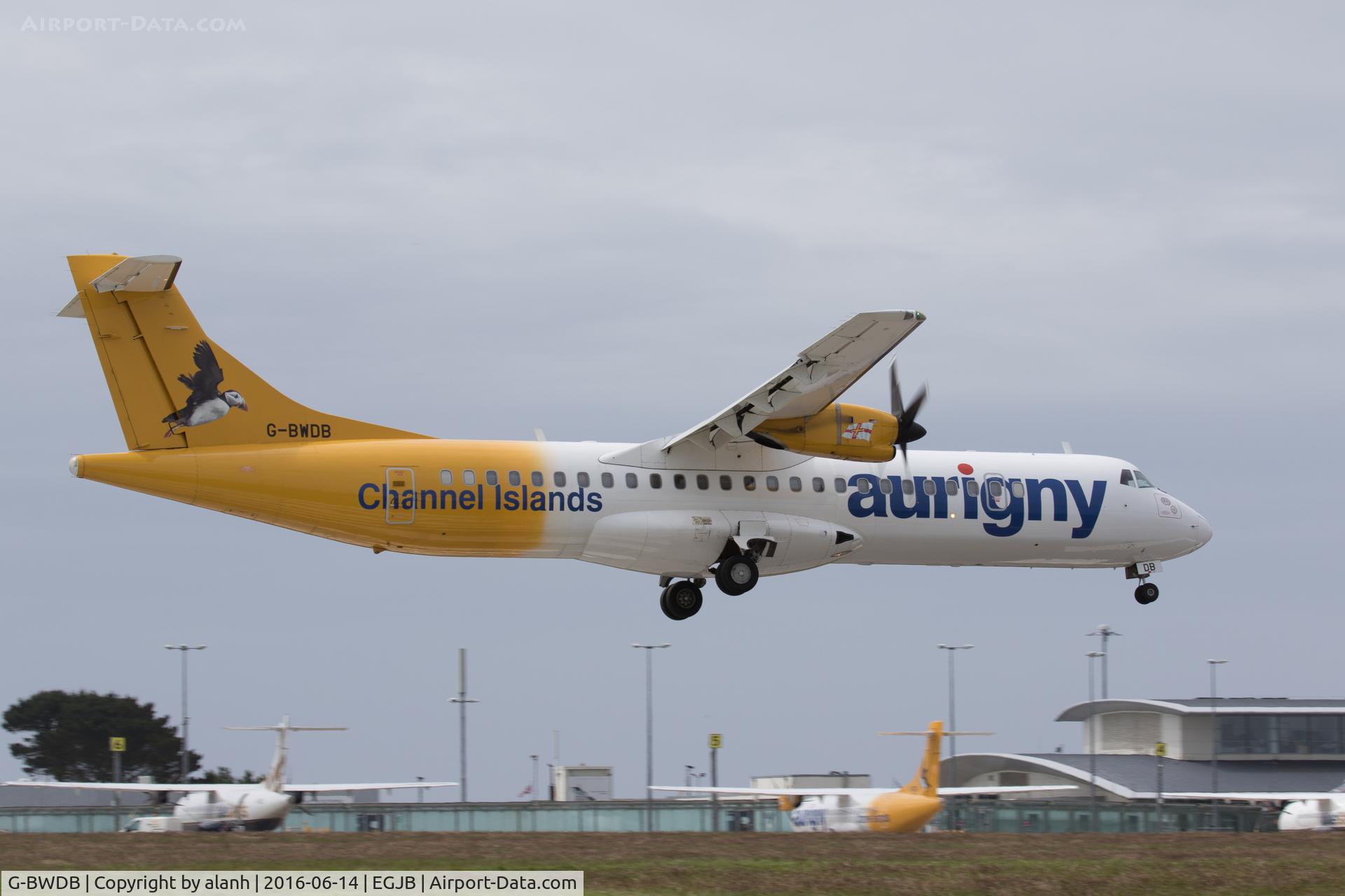 G-BWDB, 1995 ATR 72-202 C/N 449, Landing at home base