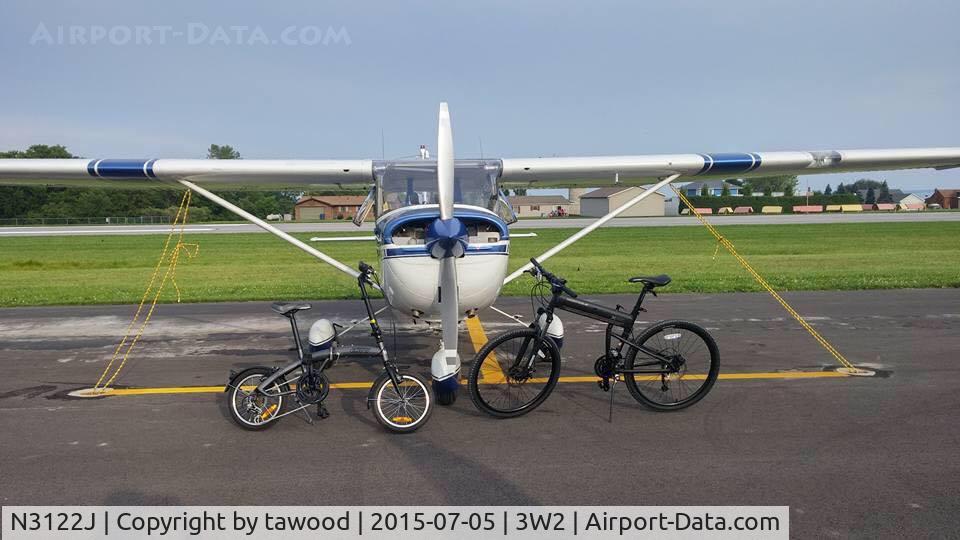 N3122J, 1966 Cessna 150G C/N 15065822, Bike trip to Put In Bay
