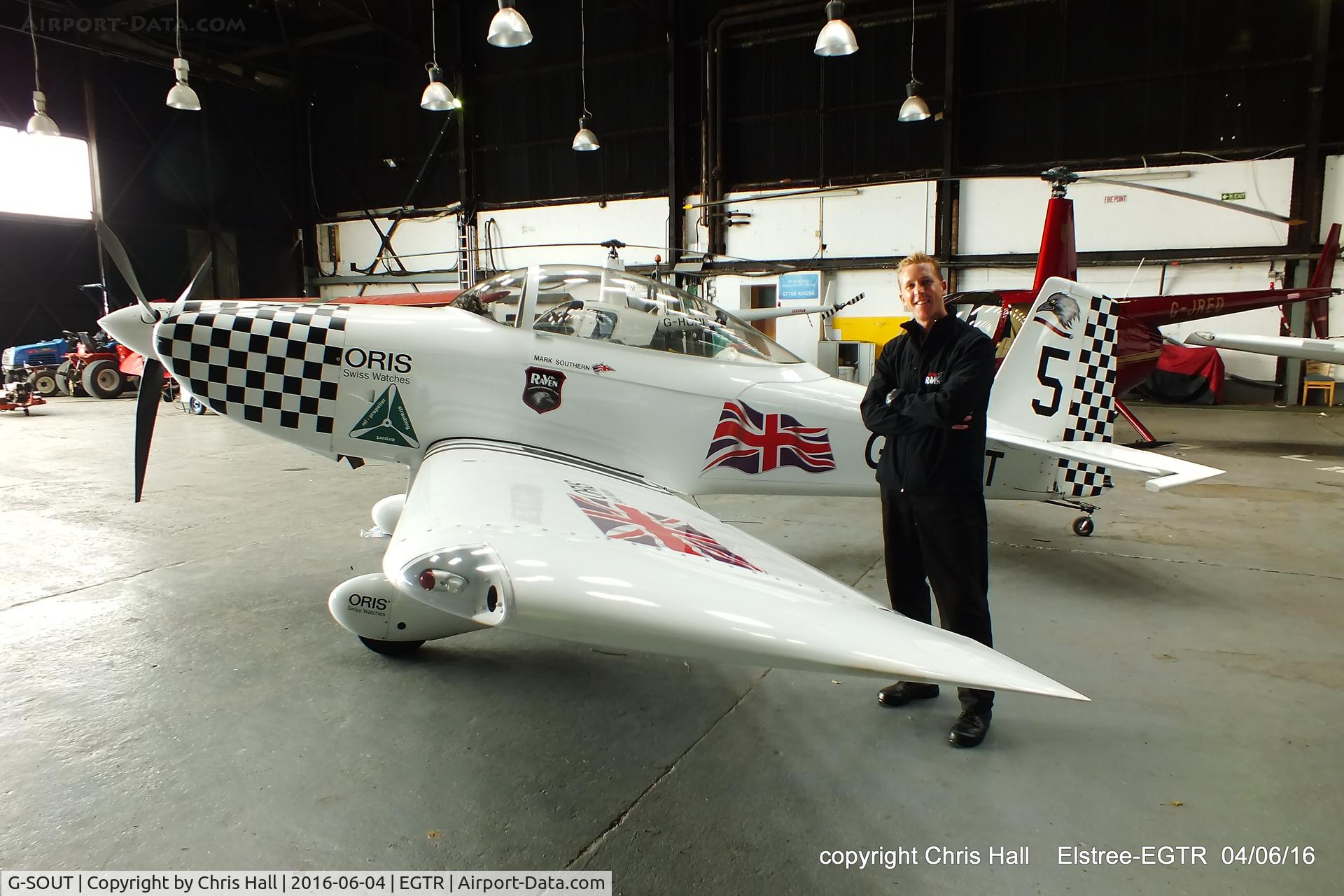 G-SOUT, 2006 Vans RV-8 C/N PFA 303-13295, Ian Brett of Team Raven at Elstree 