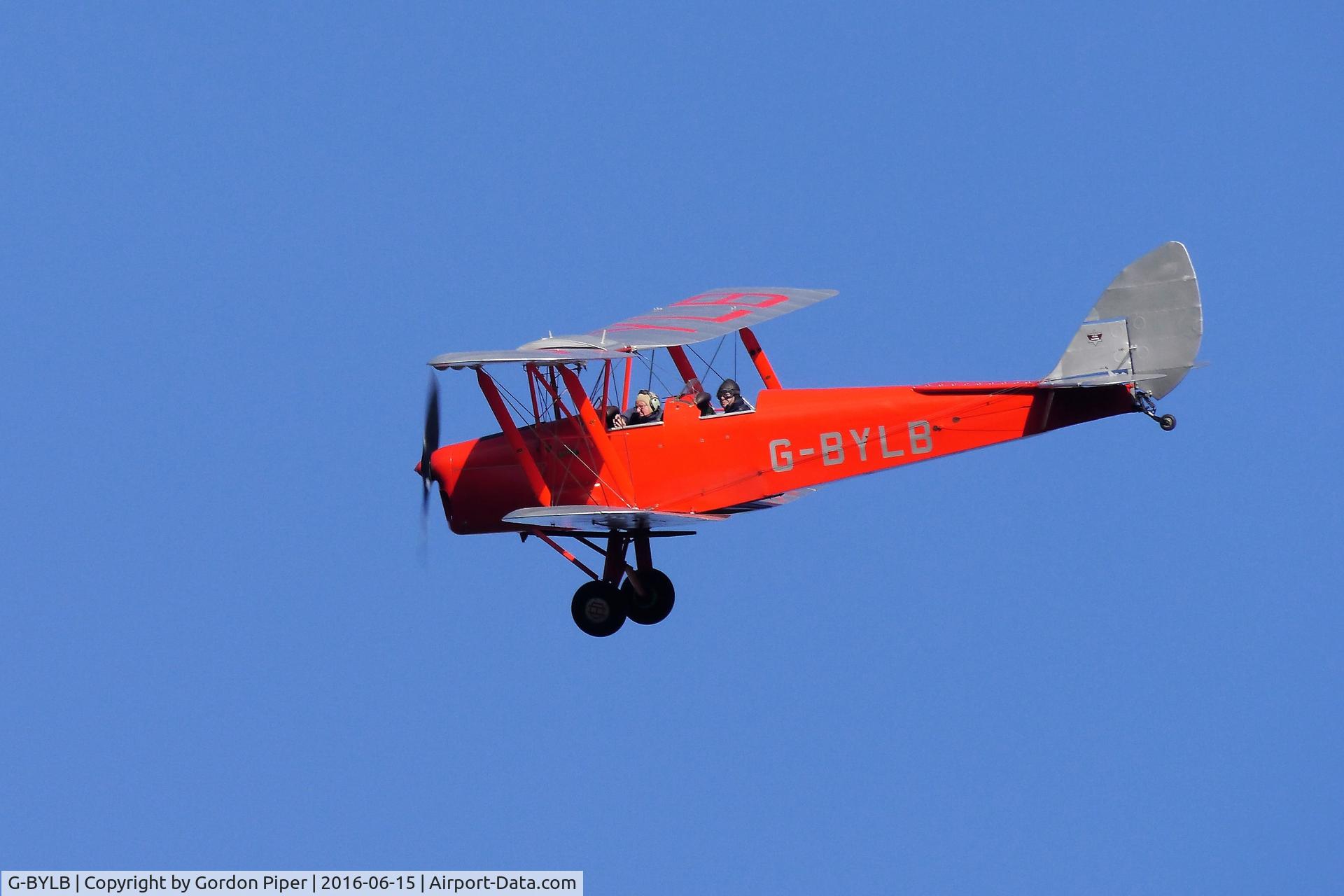 G-BYLB, 1940 De Havilland DH-82A Tiger Moth II C/N 83286, Taken over Beccles Suffolk 15 June 2016. this evening.