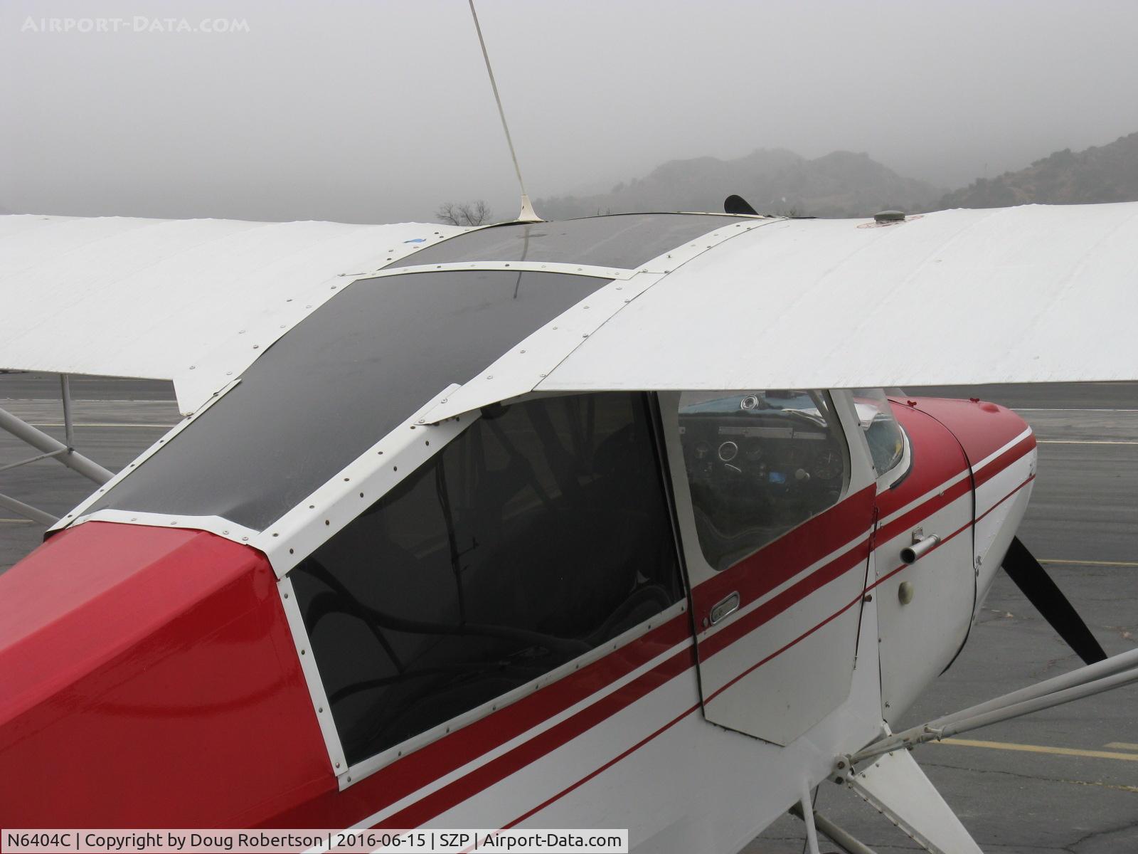 N6404C, Aeronca 7BCM C/N 7BCM-296, Aeronca 7BCM CHAMPION, Continental C85 85 Hp, dark rear and top fenestration, 7BCM same as wartime L-16