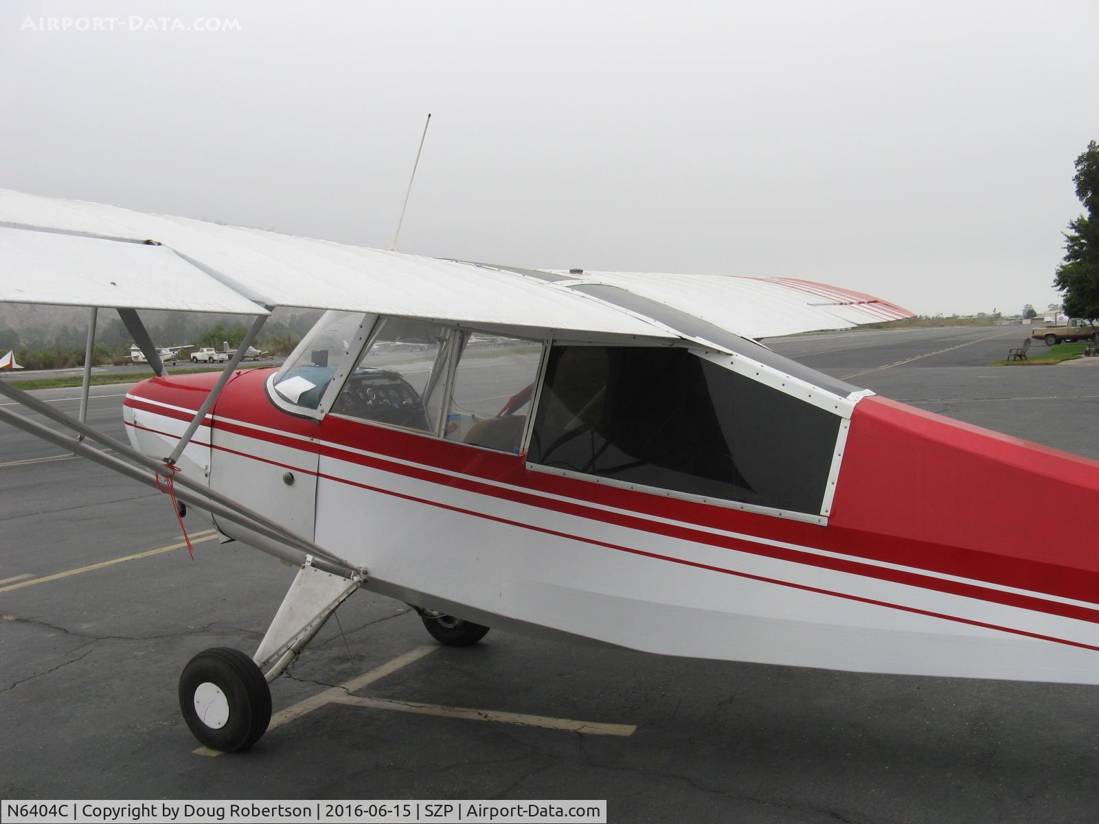 N6404C, Aeronca 7BCM C/N 7BCM-296, Aeronca 7BCM CHAMPION, Continental C85 5 Hp, dark rear and top fenestration