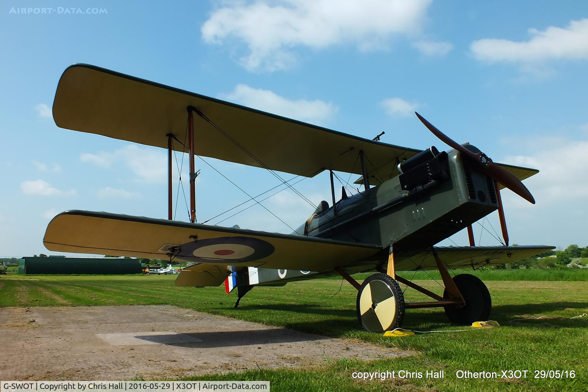 G-SWOT, 1990 Currie Super Wot (SE-5A Replica) C/N PFA 3011, at Otherton