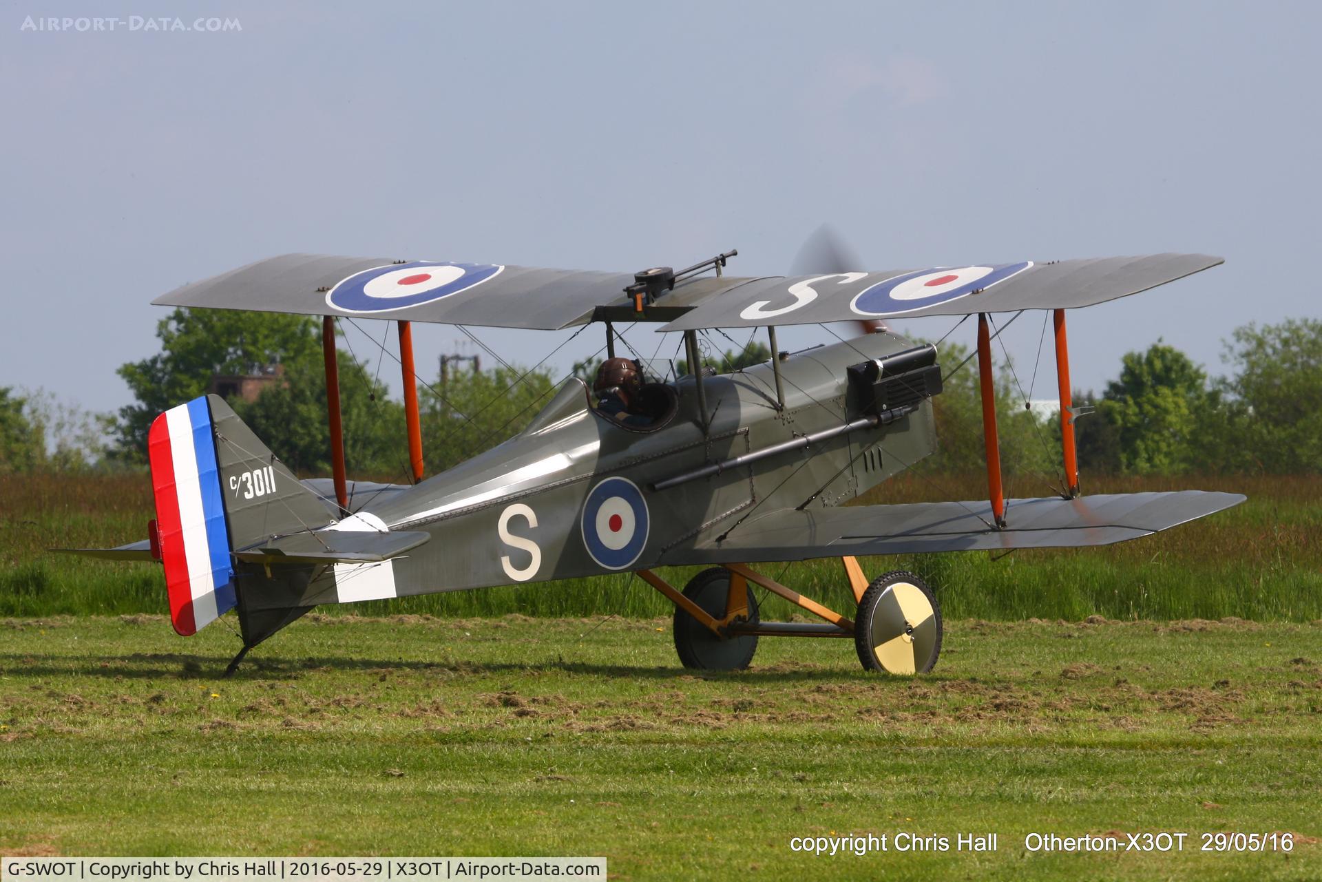 G-SWOT, 1990 Currie Super Wot (SE-5A Replica) C/N PFA 3011, at Otherton