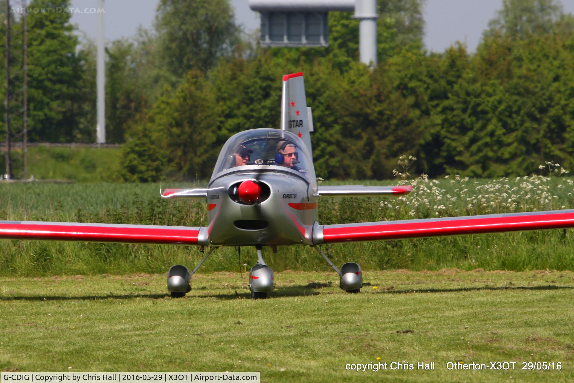 G-CDIG, 2005 Aerotechnik EV-97 Eurostar C/N PFA 315-14353, at Otherton