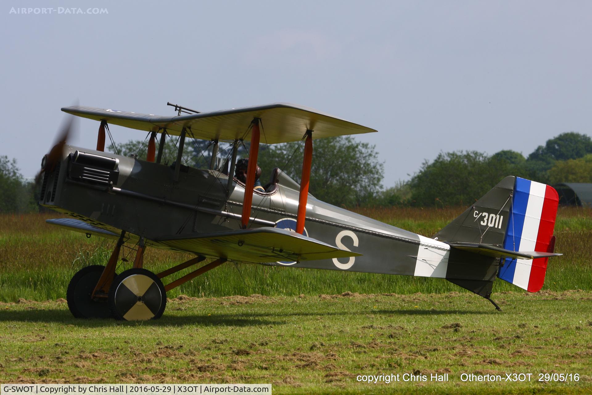 G-SWOT, 1990 Currie Super Wot (SE-5A Replica) C/N PFA 3011, at Otherton