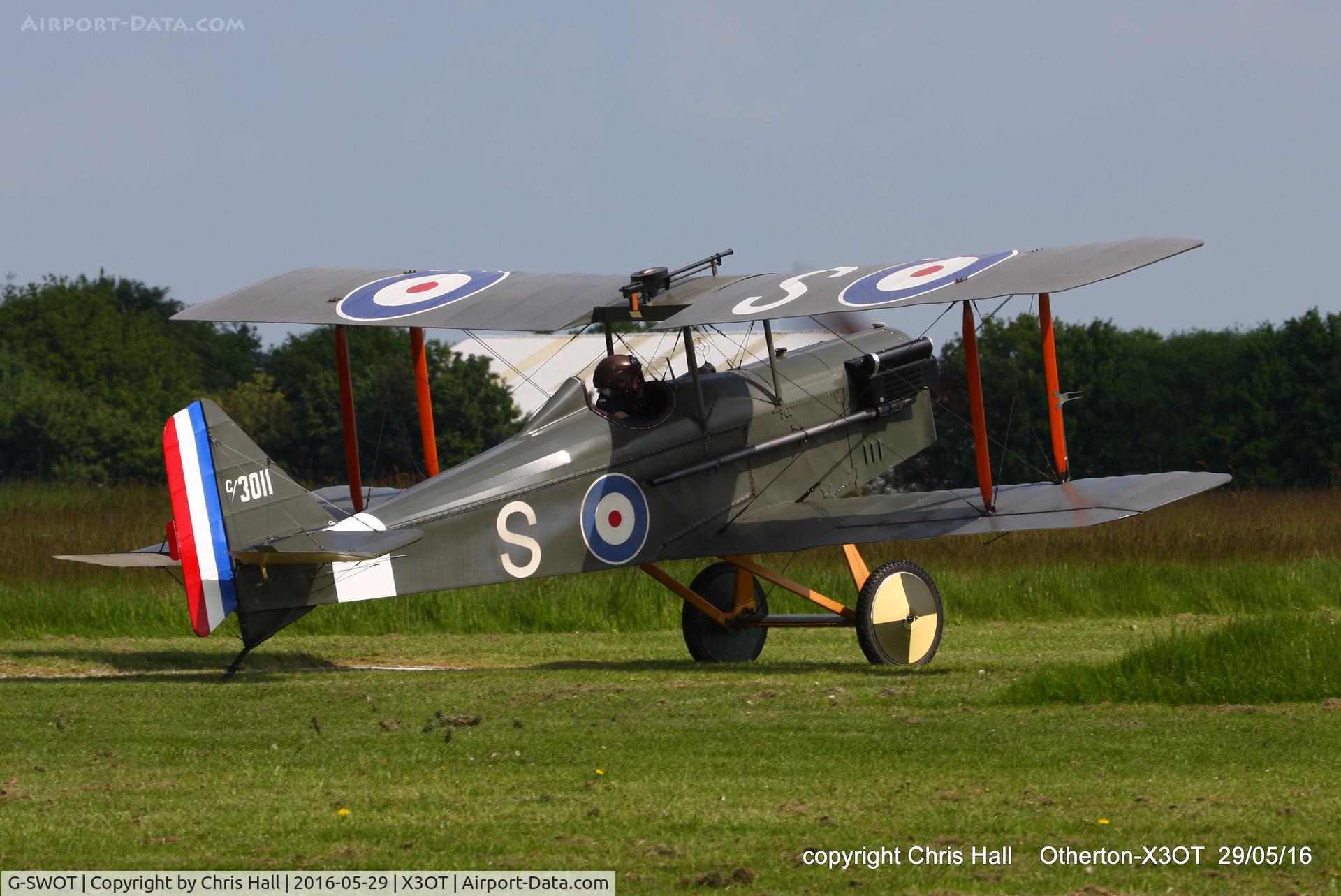 G-SWOT, 1990 Currie Super Wot (SE-5A Replica) C/N PFA 3011, at Otherton