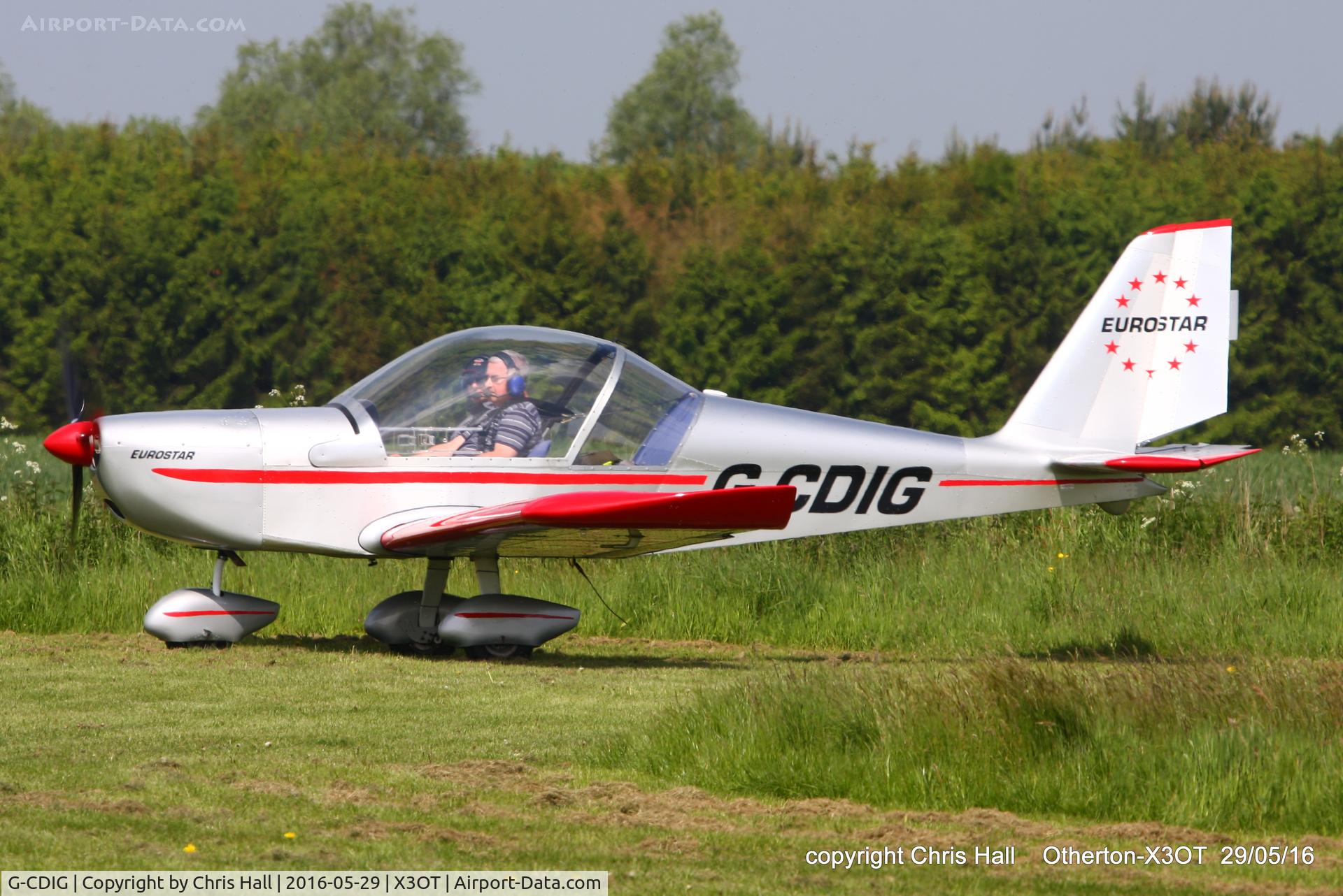 G-CDIG, 2005 Aerotechnik EV-97 Eurostar C/N PFA 315-14353, at Otherton