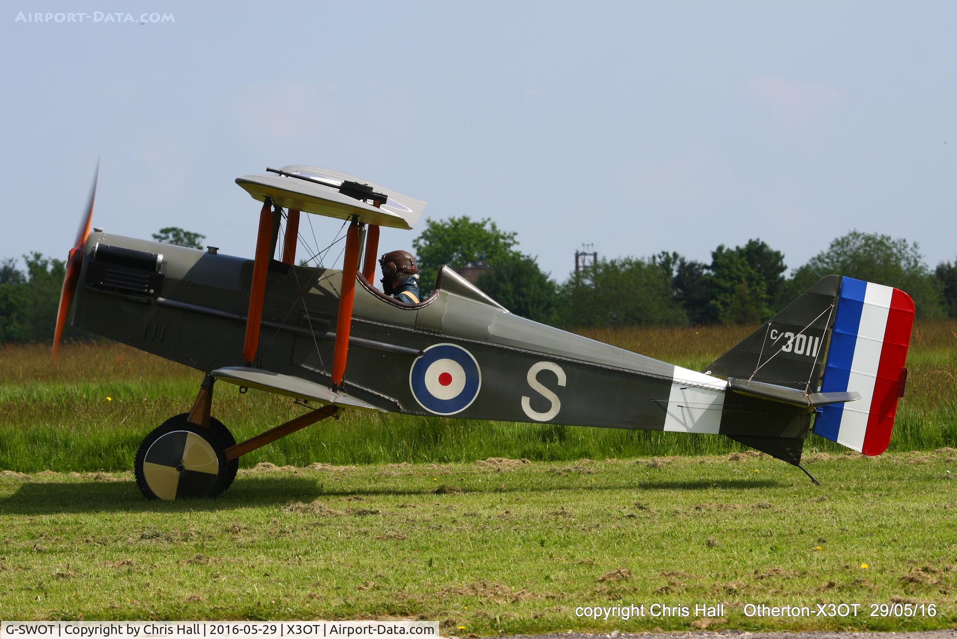 G-SWOT, 1990 Currie Super Wot (SE-5A Replica) C/N PFA 3011, at Otherton