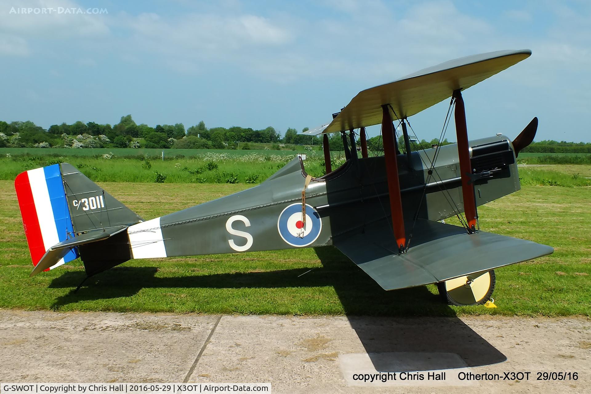 G-SWOT, 1990 Currie Super Wot (SE-5A Replica) C/N PFA 3011, at Otherton
