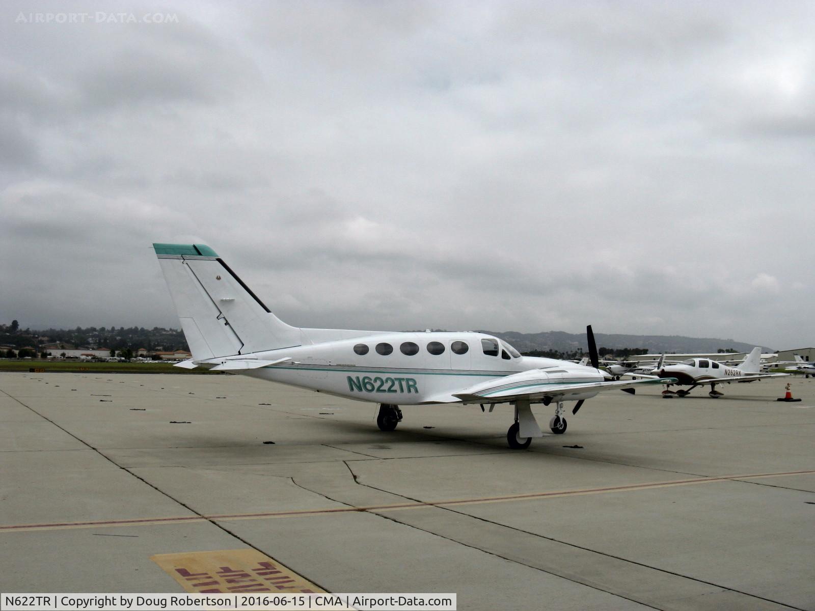 N622TR, 1980 Cessna 421C Golden Eagle C/N 421C0858, 1980 Cessna 421C GOLDEN EAGLE, two Continental GTSIO-520-N geared, turbo-supercharged 375 Hp each, just arrived and shut down on ramp
