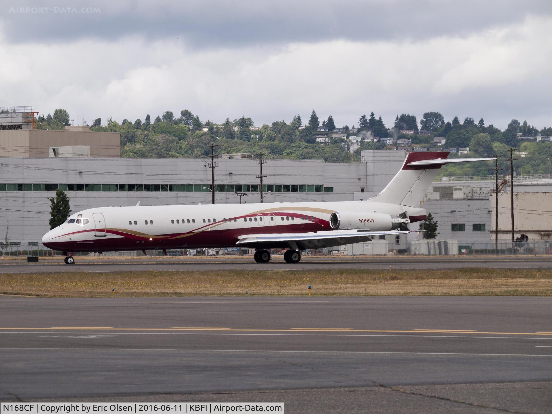N168CF, 1988 McDonnell Douglas DC-9-87 C/N 49670, DC-9 taxing in after landing.